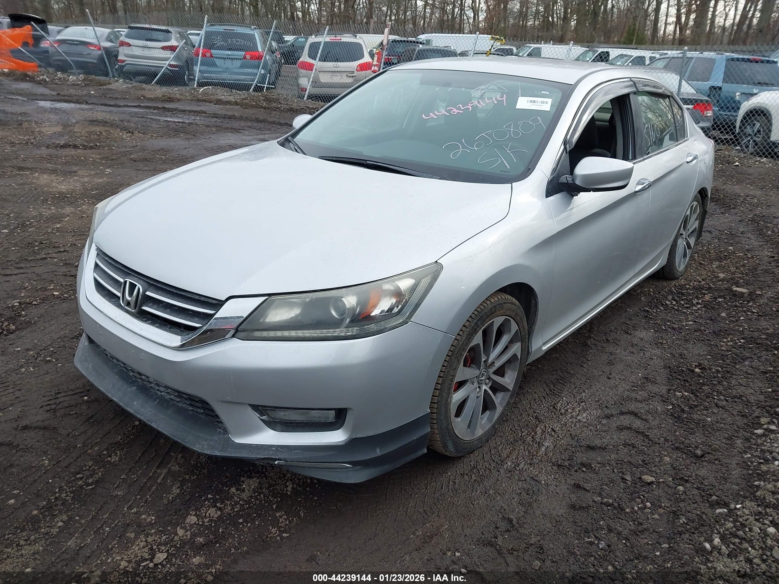 2014 Honda Accord Sport Gray vin: 1HGCR2F53EA079782