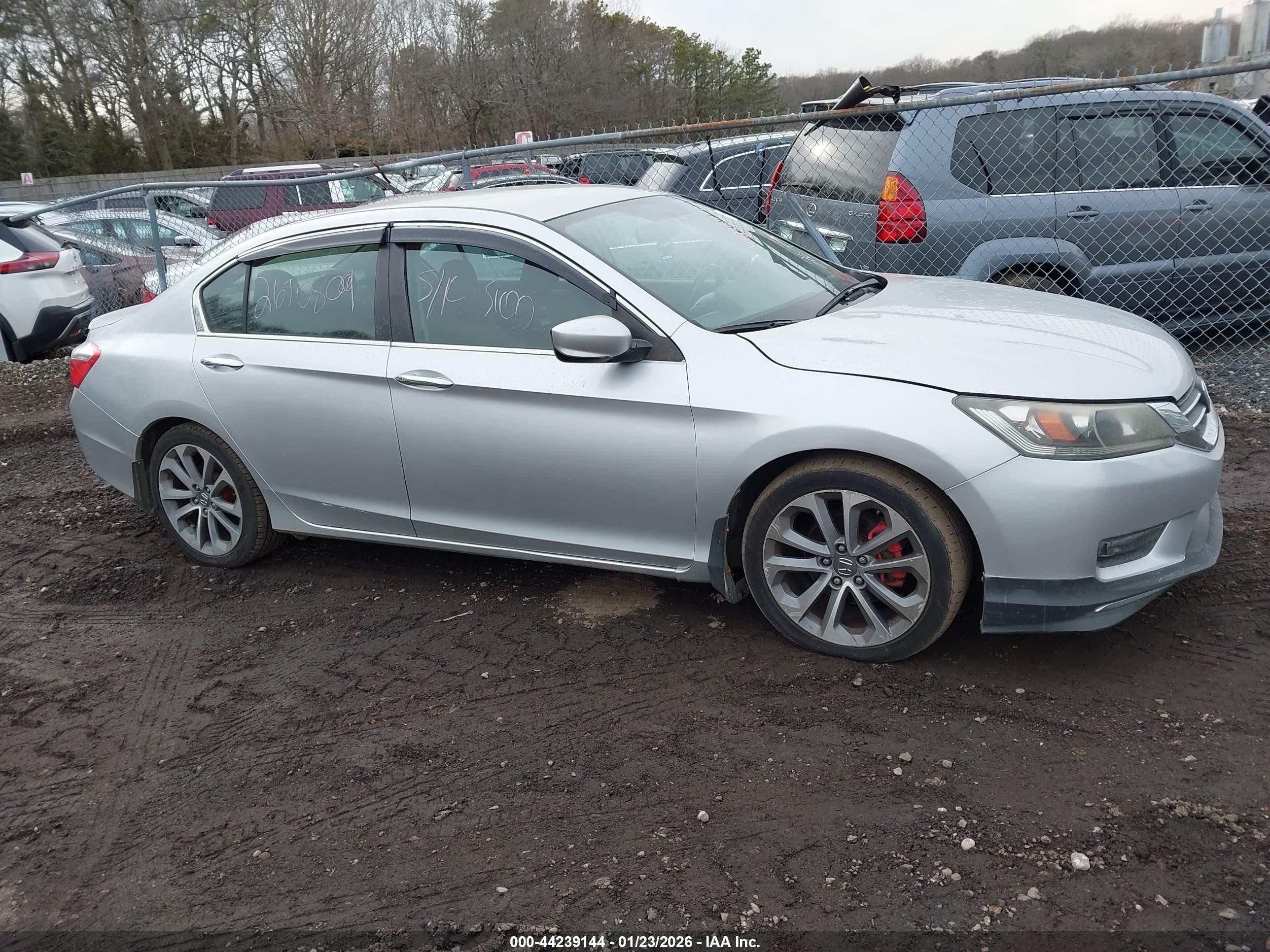 2014 Honda Accord Sport Gray vin: 1HGCR2F53EA079782