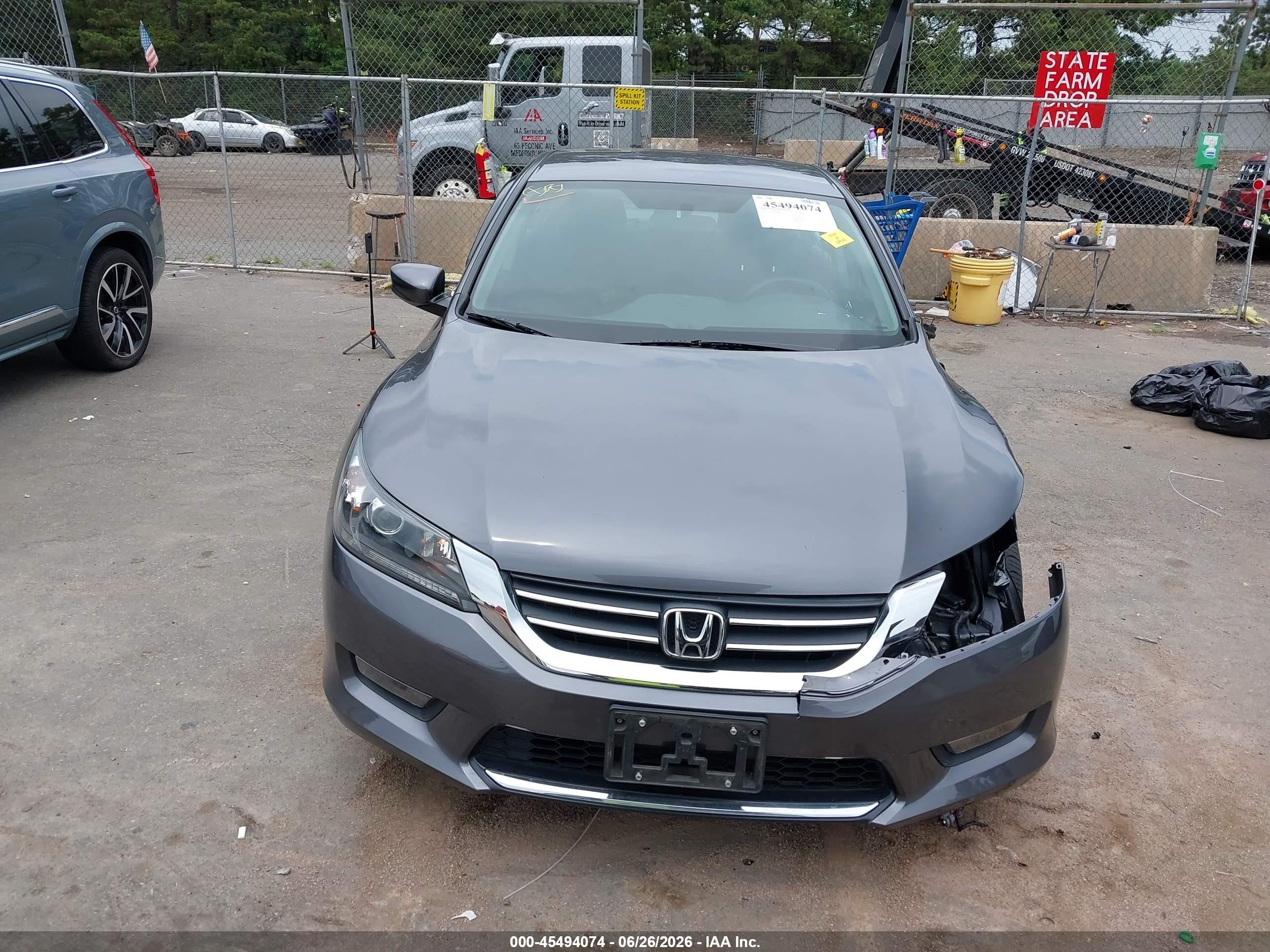 2014 Honda Accord Sport Серый vin: 1HGCR2F53EA084092