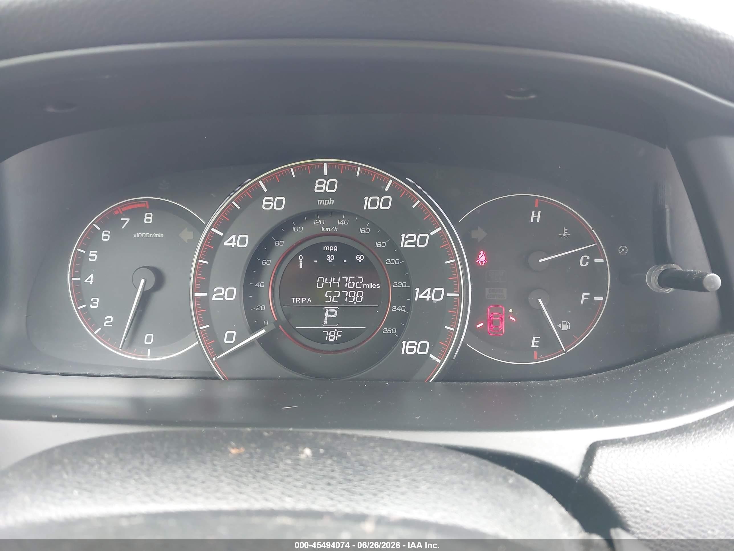 2014 Honda Accord Sport Серый vin: 1HGCR2F53EA084092