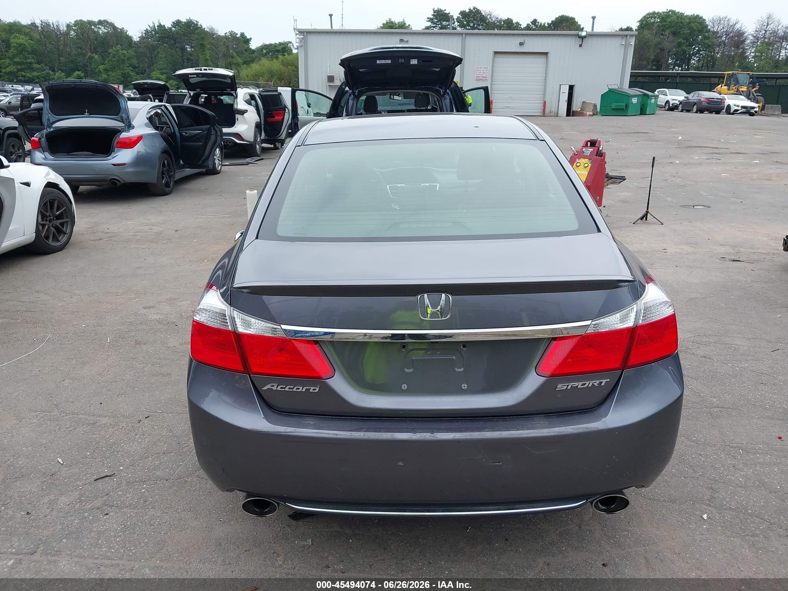 2014 Honda Accord Sport Серый vin: 1HGCR2F53EA084092