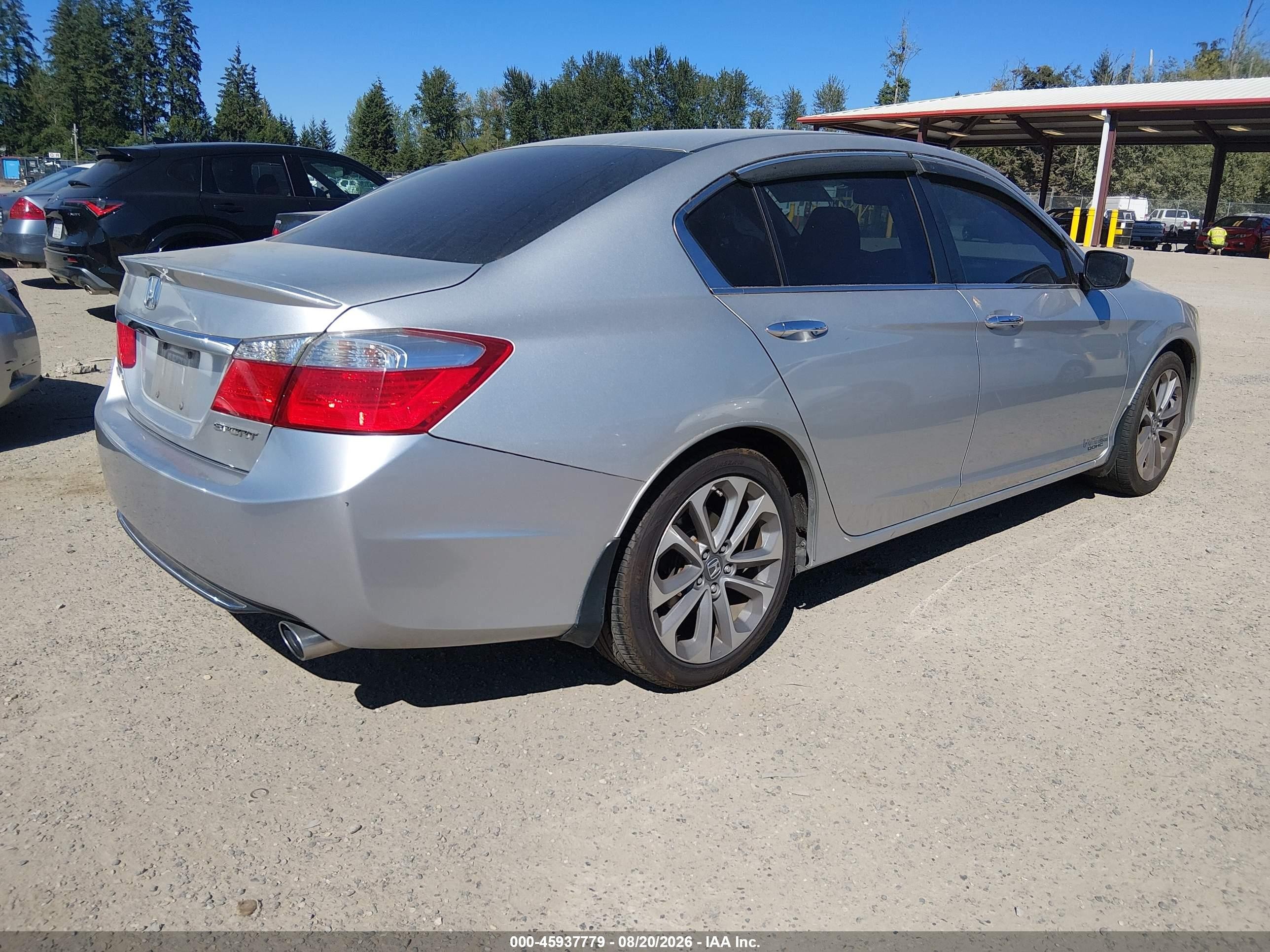 2014 Honda Accord Sport Silver vin: 1HGCR2F53EA089910