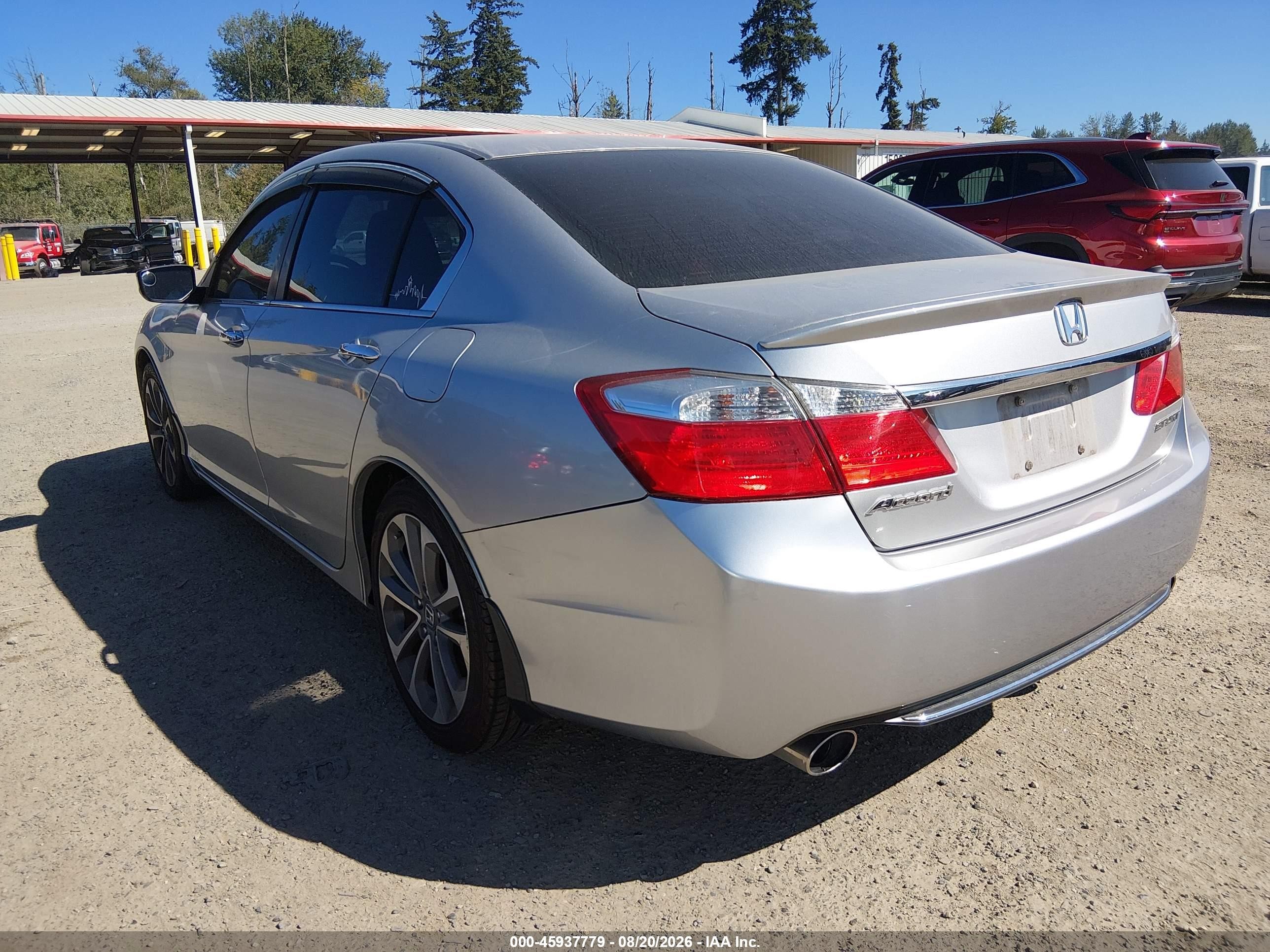 2014 Honda Accord Sport Silver vin: 1HGCR2F53EA089910