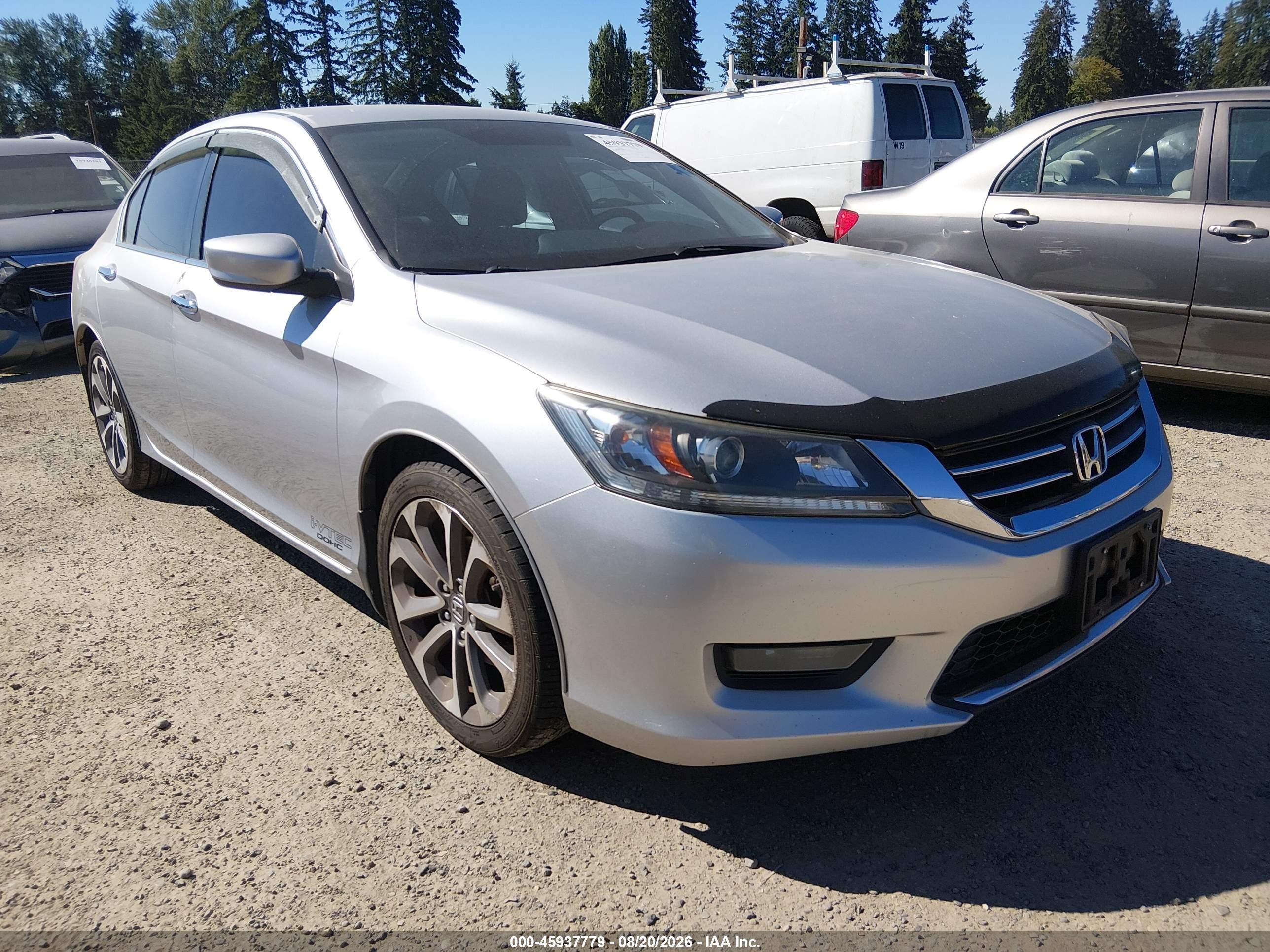 2014 Honda Accord Sport Silver vin: 1HGCR2F53EA089910