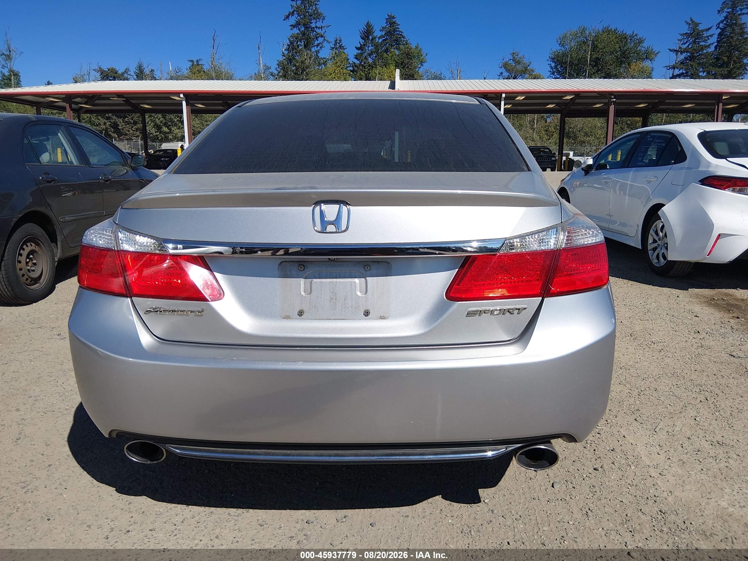 2014 Honda Accord Sport Silver vin: 1HGCR2F53EA089910