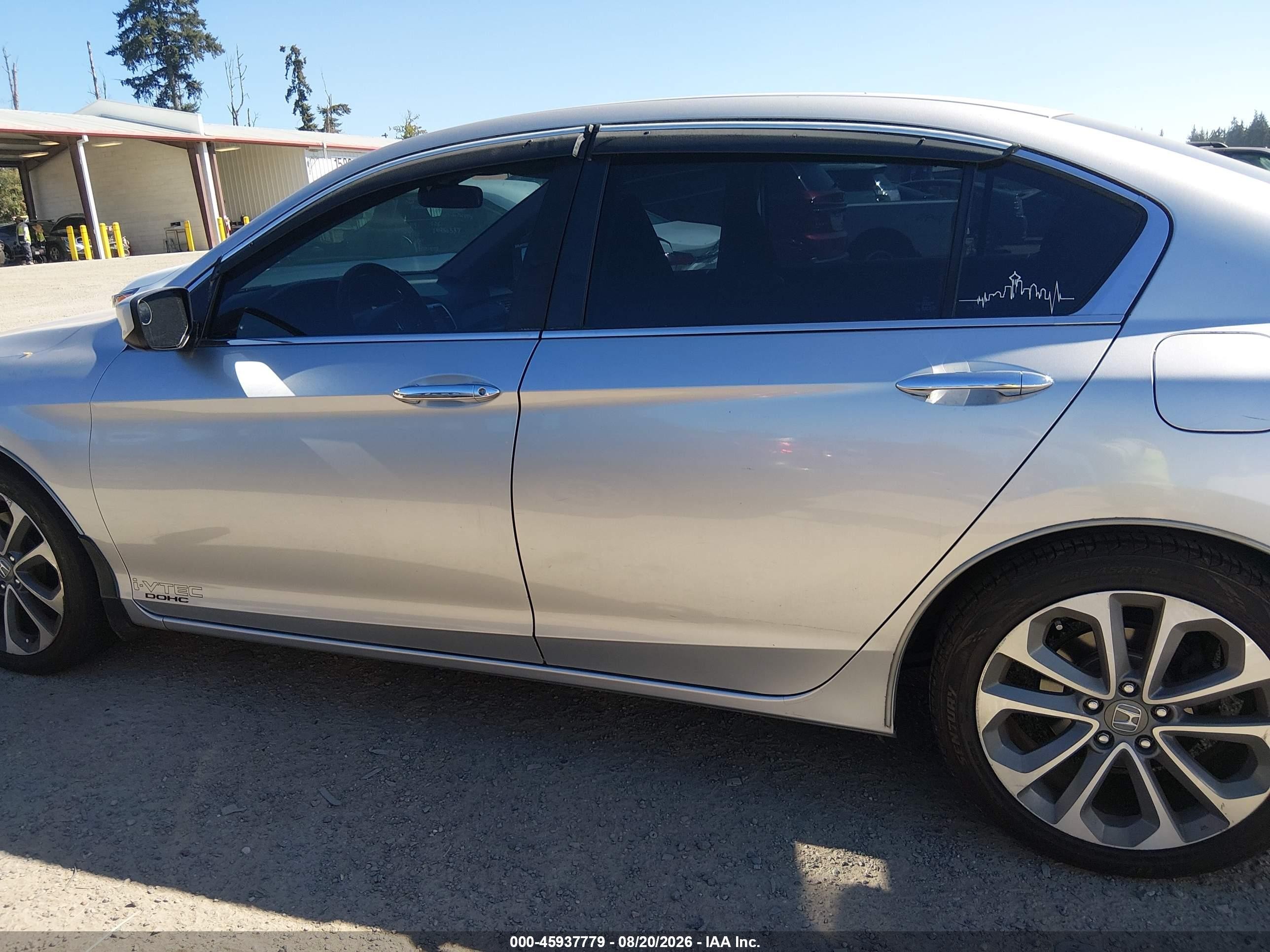 2014 Honda Accord Sport Silver vin: 1HGCR2F53EA089910