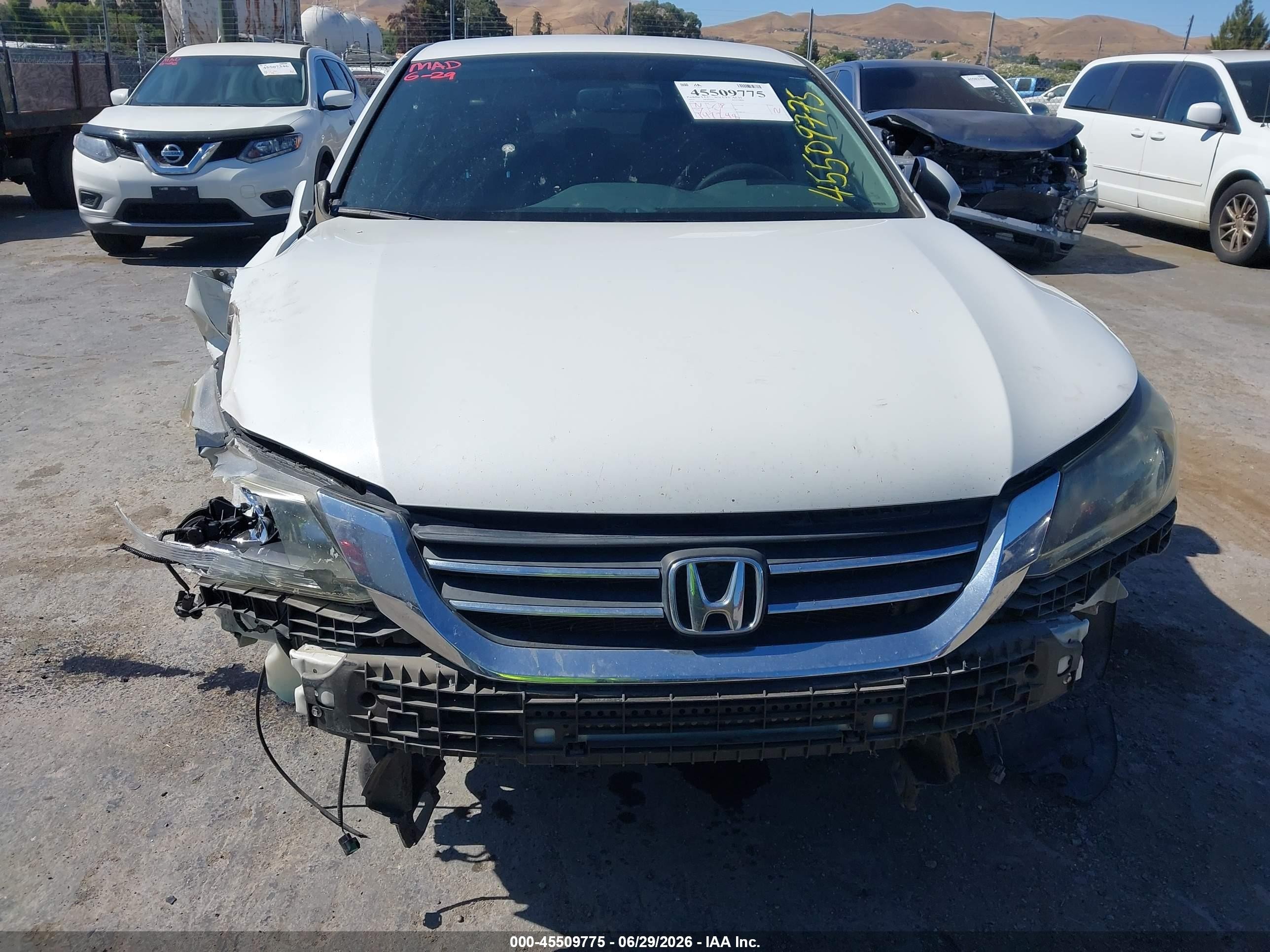 2014 Honda Accord Sport White vin: 1HGCR2F53EA099045