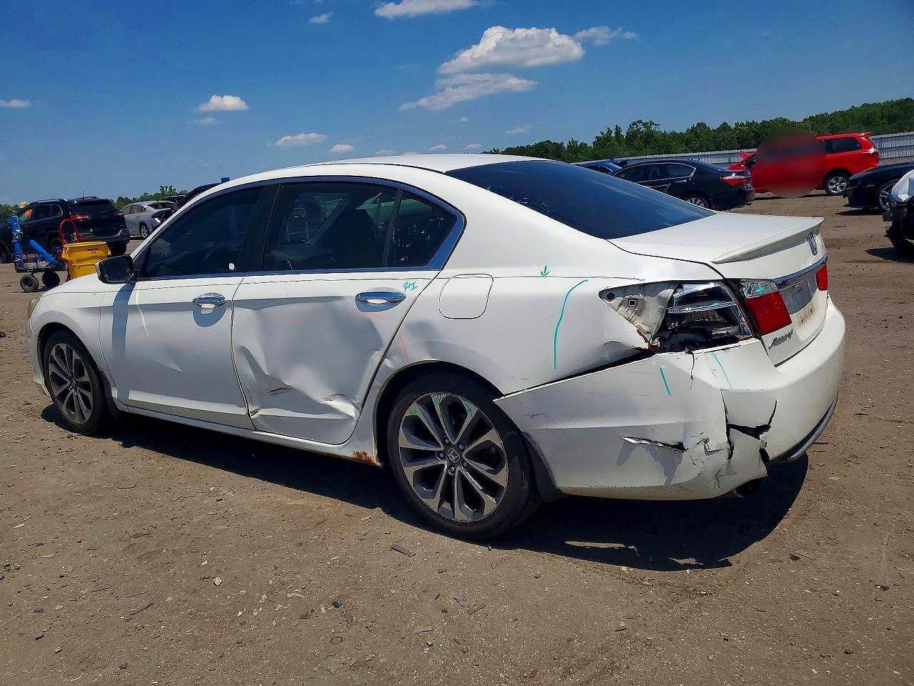 2014 Honda Accord Sport White vin: 1HGCR2F53EA149121