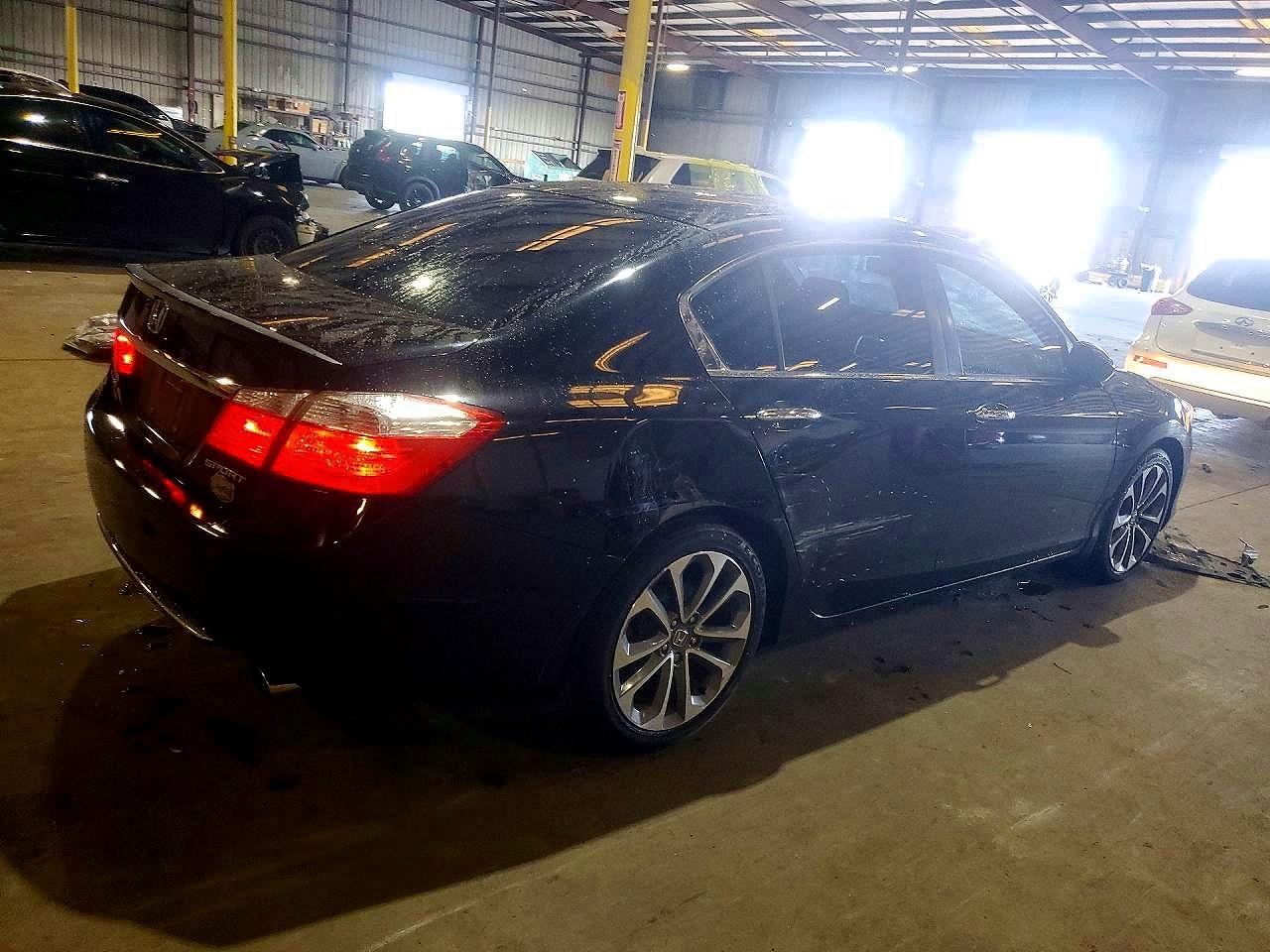 2014 Honda Accord Sport Черный vin: 1HGCR2F53EA225761