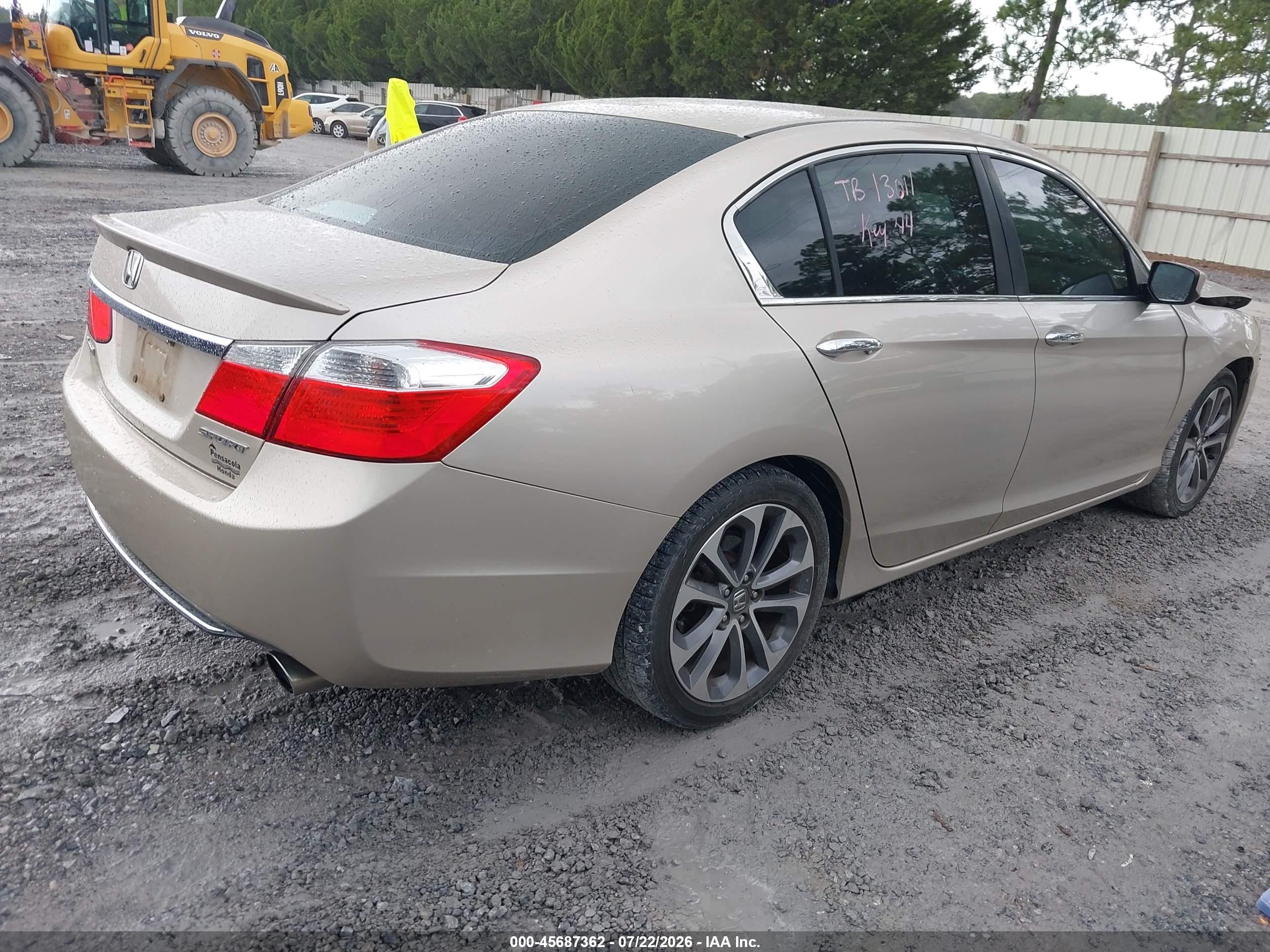 2014 Honda Accord Sport Золотой vin: 1HGCR2F53EA266875