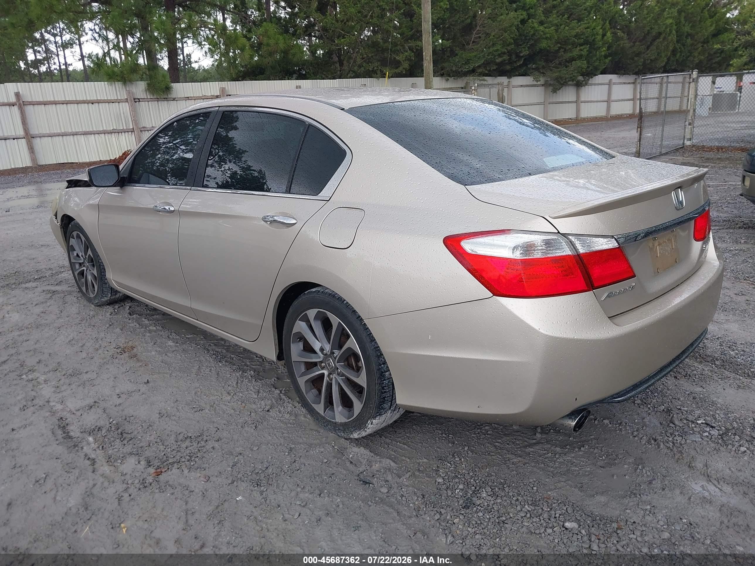 2014 Honda Accord Sport Золотой vin: 1HGCR2F53EA266875