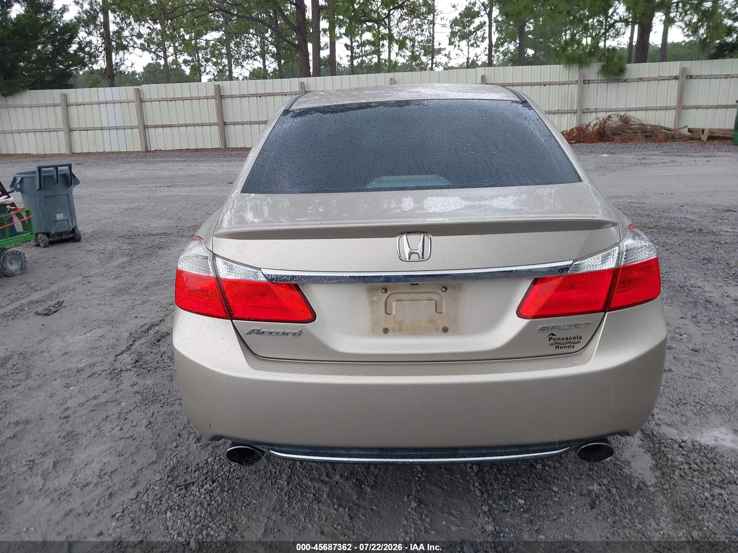 2014 Honda Accord Sport Золотой vin: 1HGCR2F53EA266875
