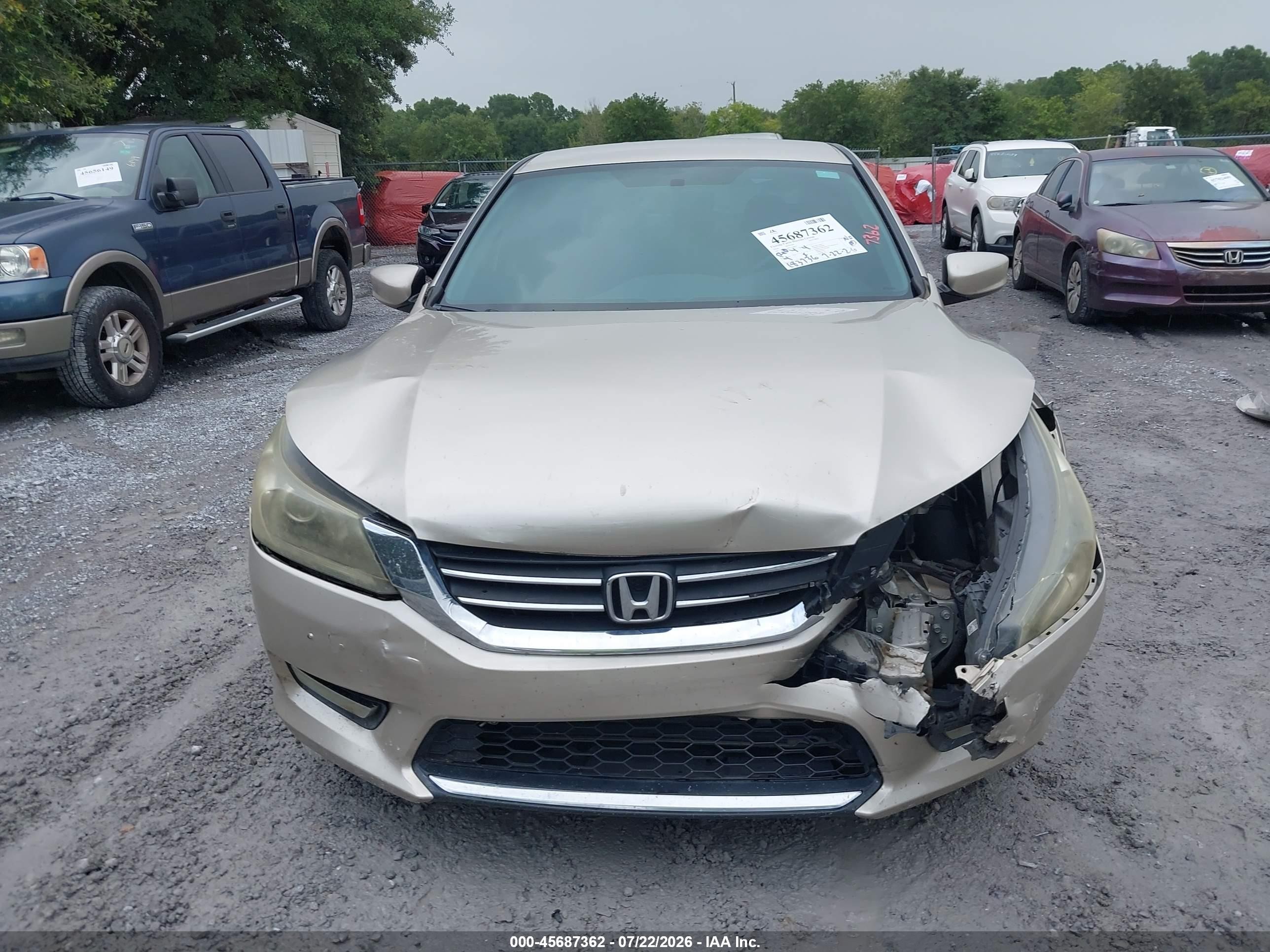 2014 Honda Accord Sport Золотой vin: 1HGCR2F53EA266875