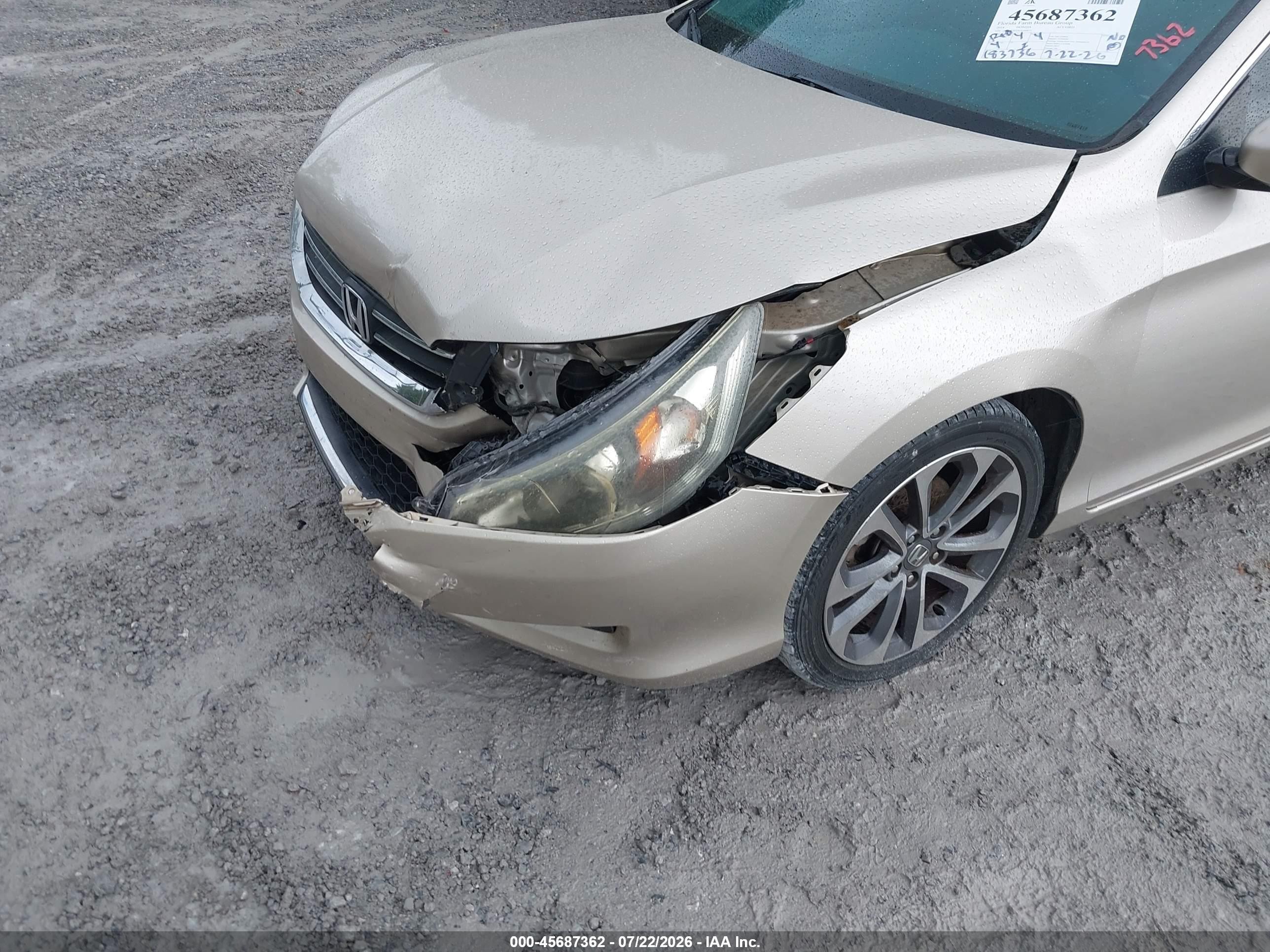 2014 Honda Accord Sport Золотой vin: 1HGCR2F53EA266875