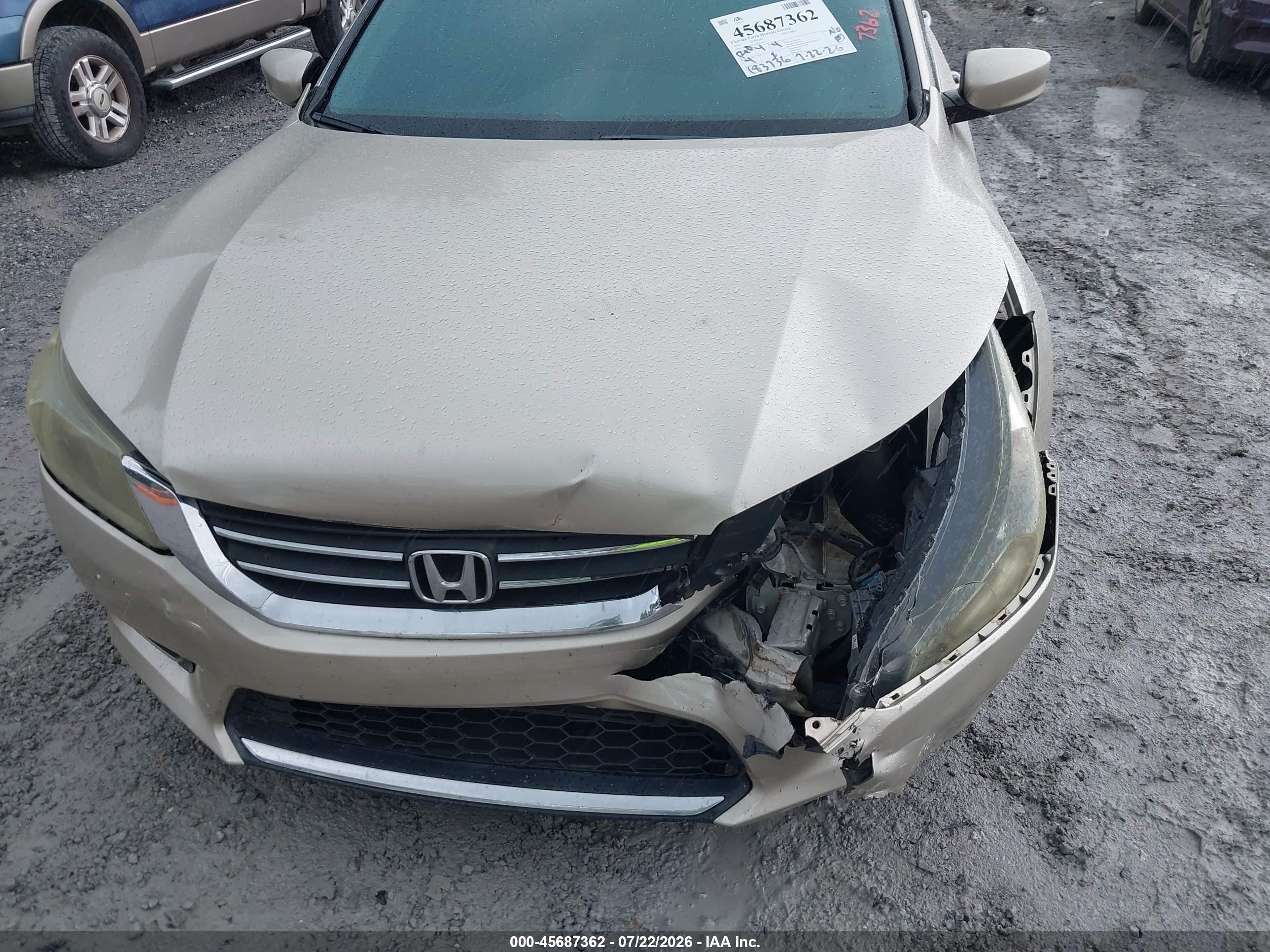 2014 Honda Accord Sport Золотой vin: 1HGCR2F53EA266875