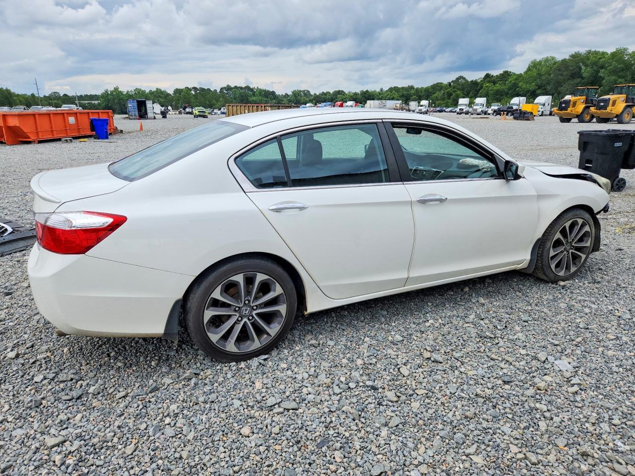 2014 Honda Accord Sport White vin: 1HGCR2F53EA280131