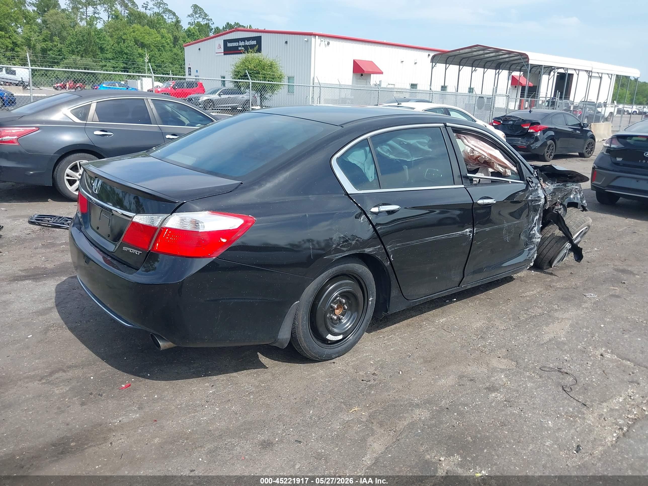 2014 Honda Accord Sport Black vin: 1HGCR2F53EA284776