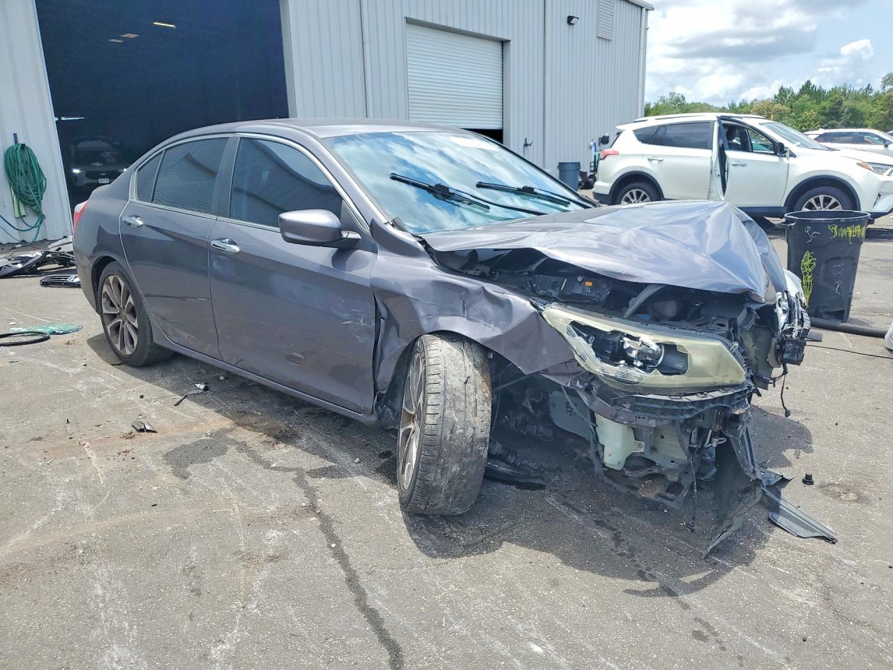 2015 Honda Accord Sport Gray vin: 1HGCR2F53FA007563