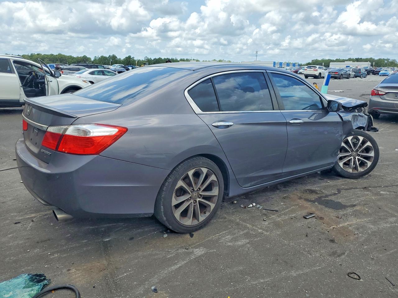 2015 Honda Accord Sport Gray vin: 1HGCR2F53FA007563