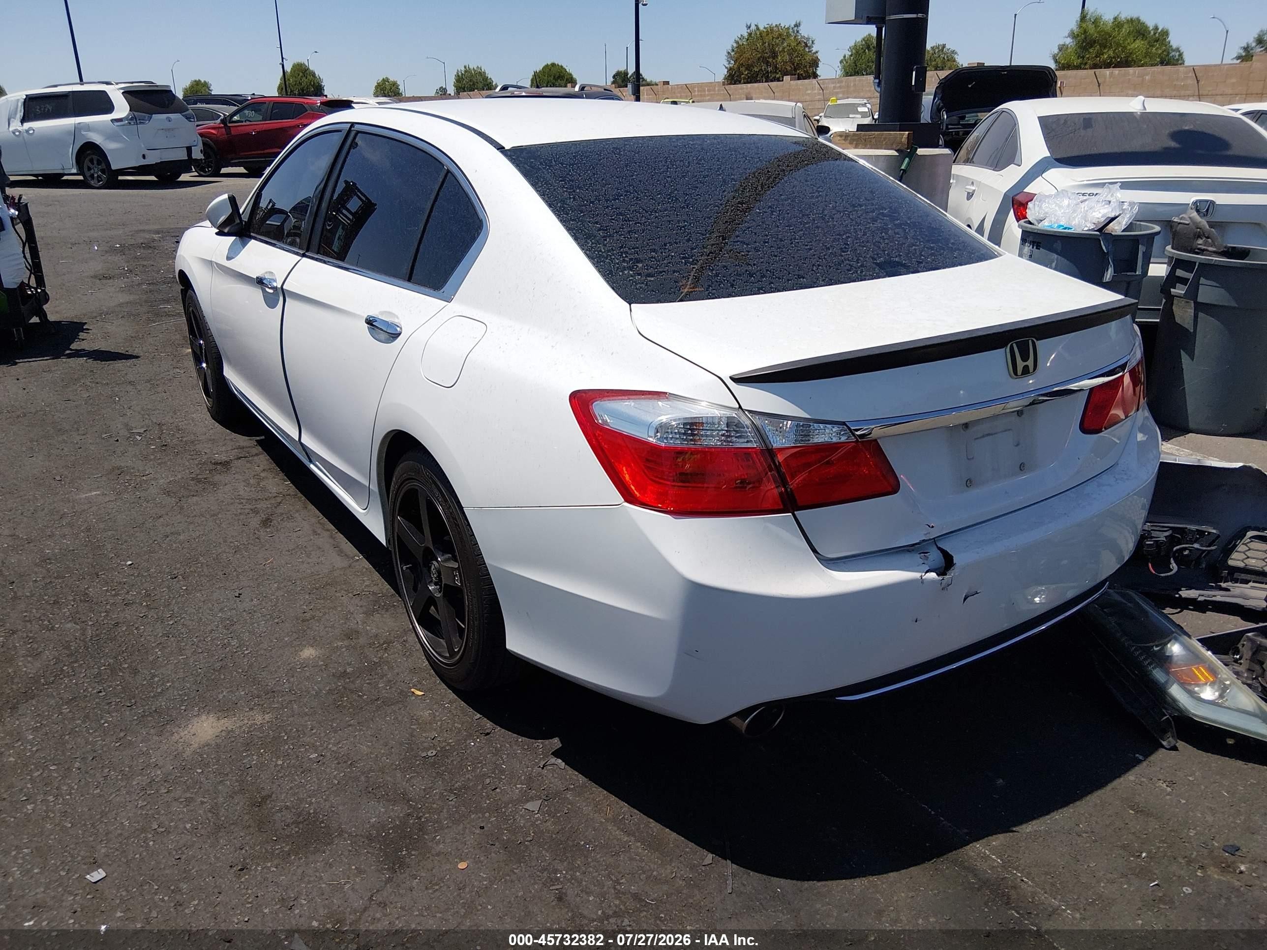 2015 Honda Accord Sport Белый vin: 1HGCR2F53FA008969