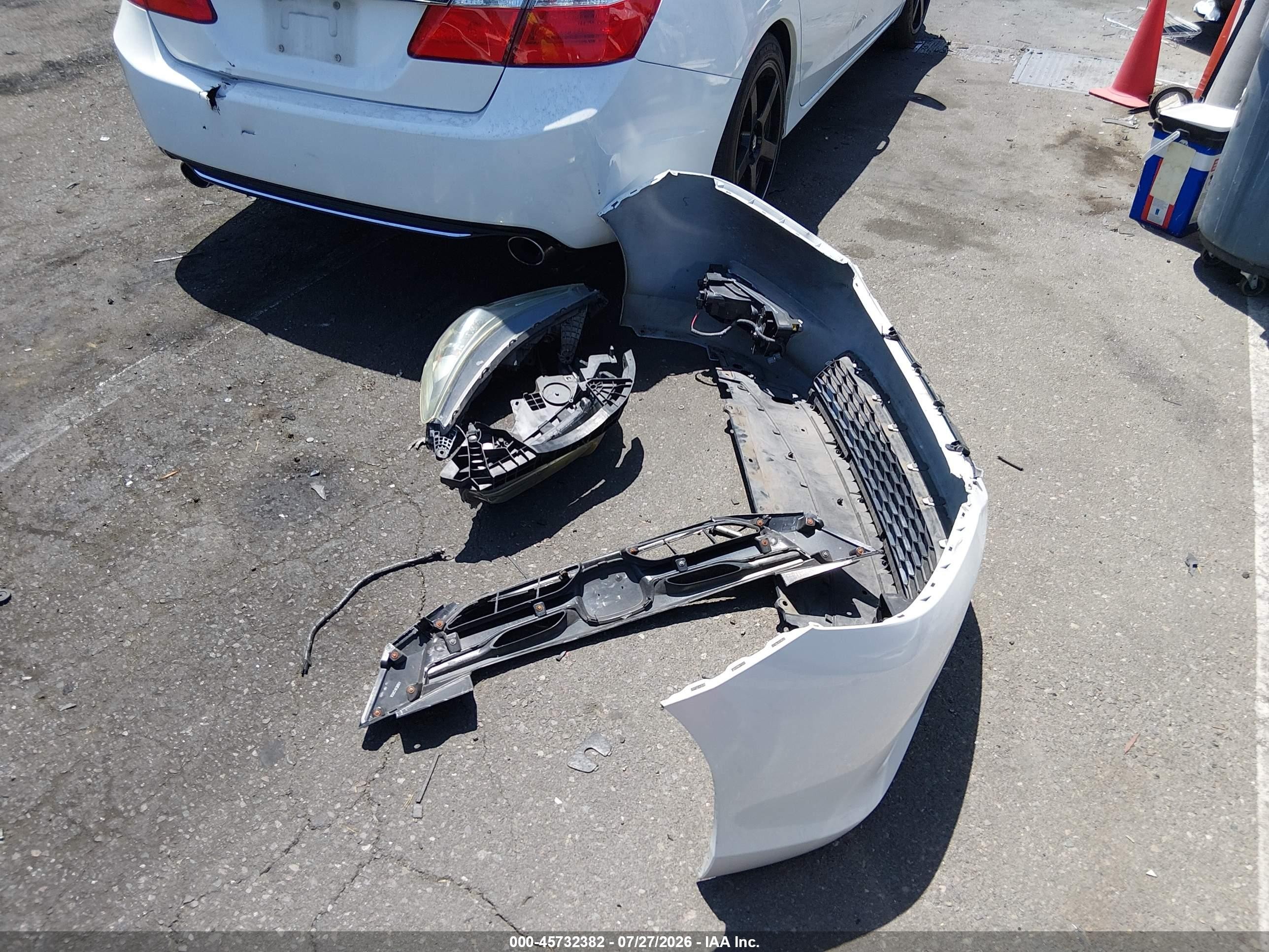 2015 Honda Accord Sport Белый vin: 1HGCR2F53FA008969