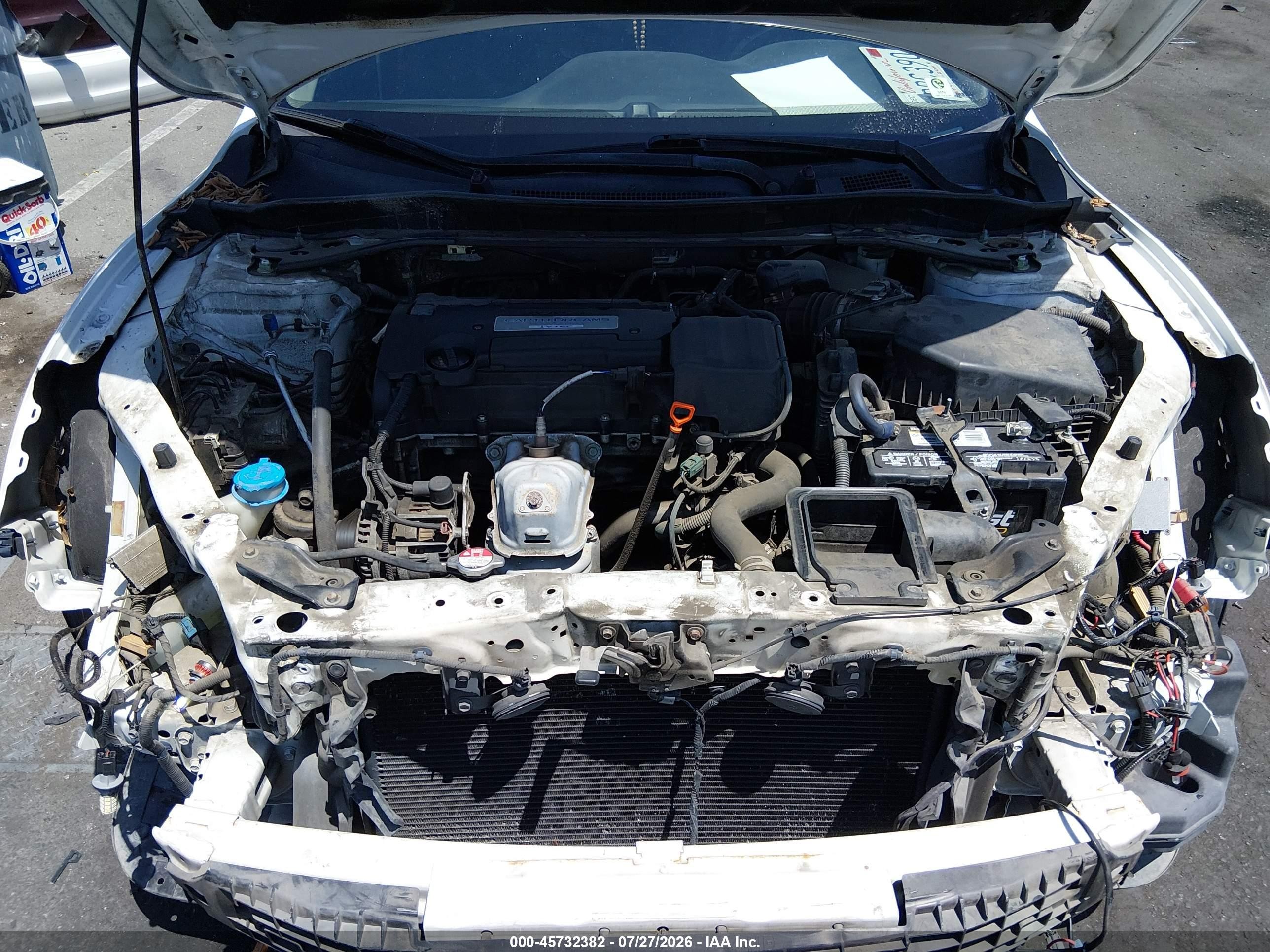2015 Honda Accord Sport Белый vin: 1HGCR2F53FA008969
