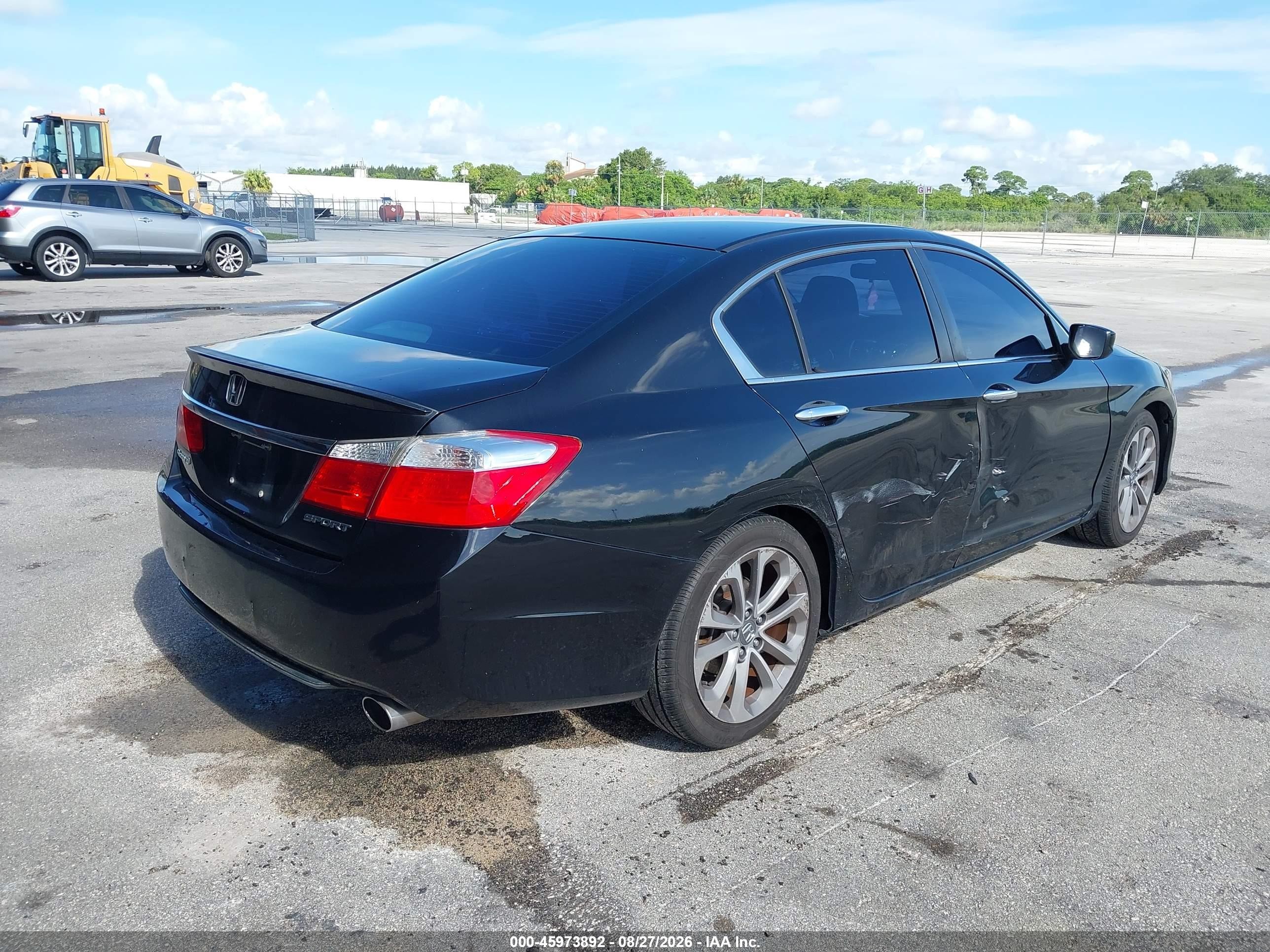 2015 Honda Accord Sport Black vin: 1HGCR2F53FA020152
