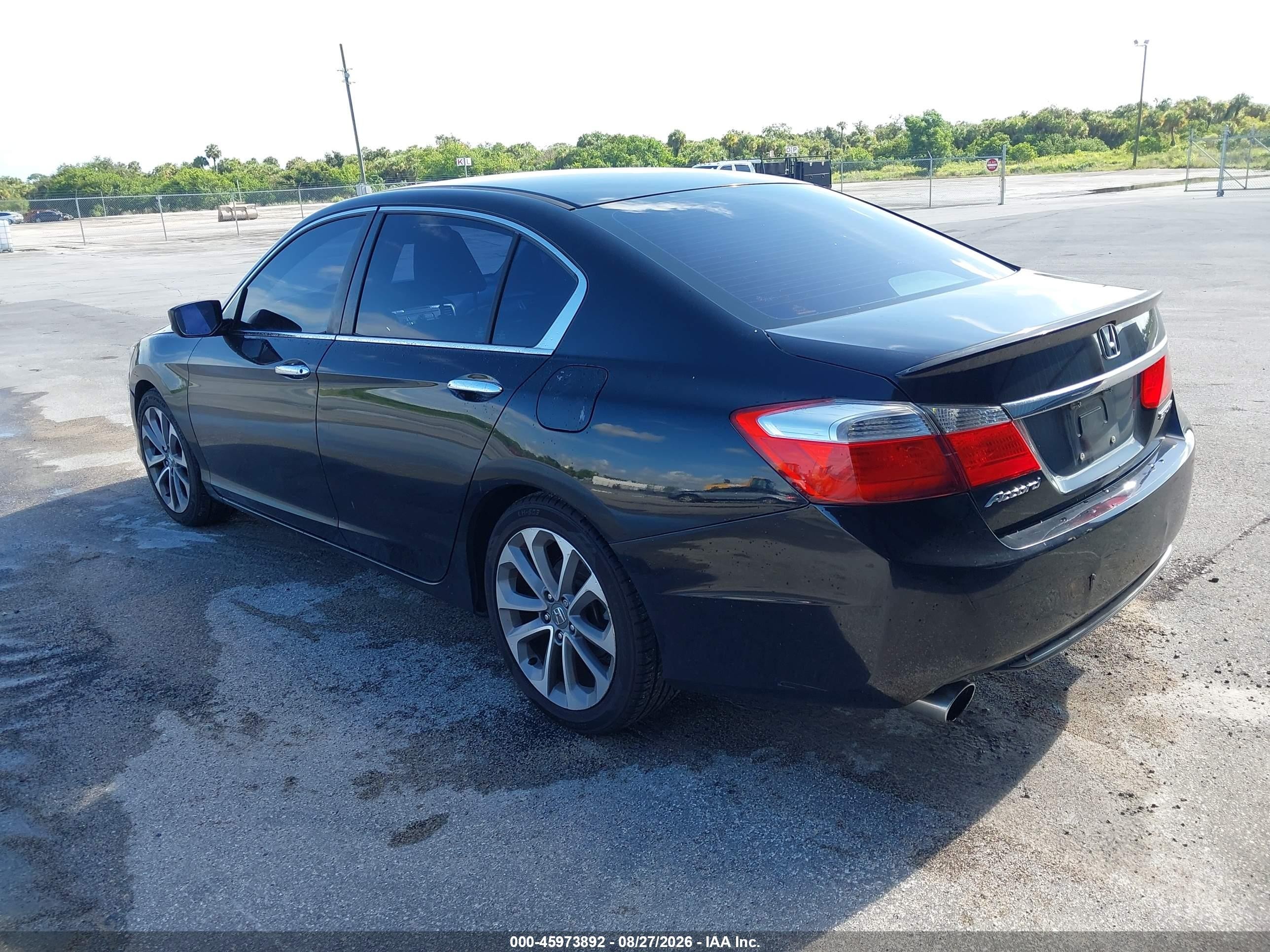 2015 Honda Accord Sport Black vin: 1HGCR2F53FA020152