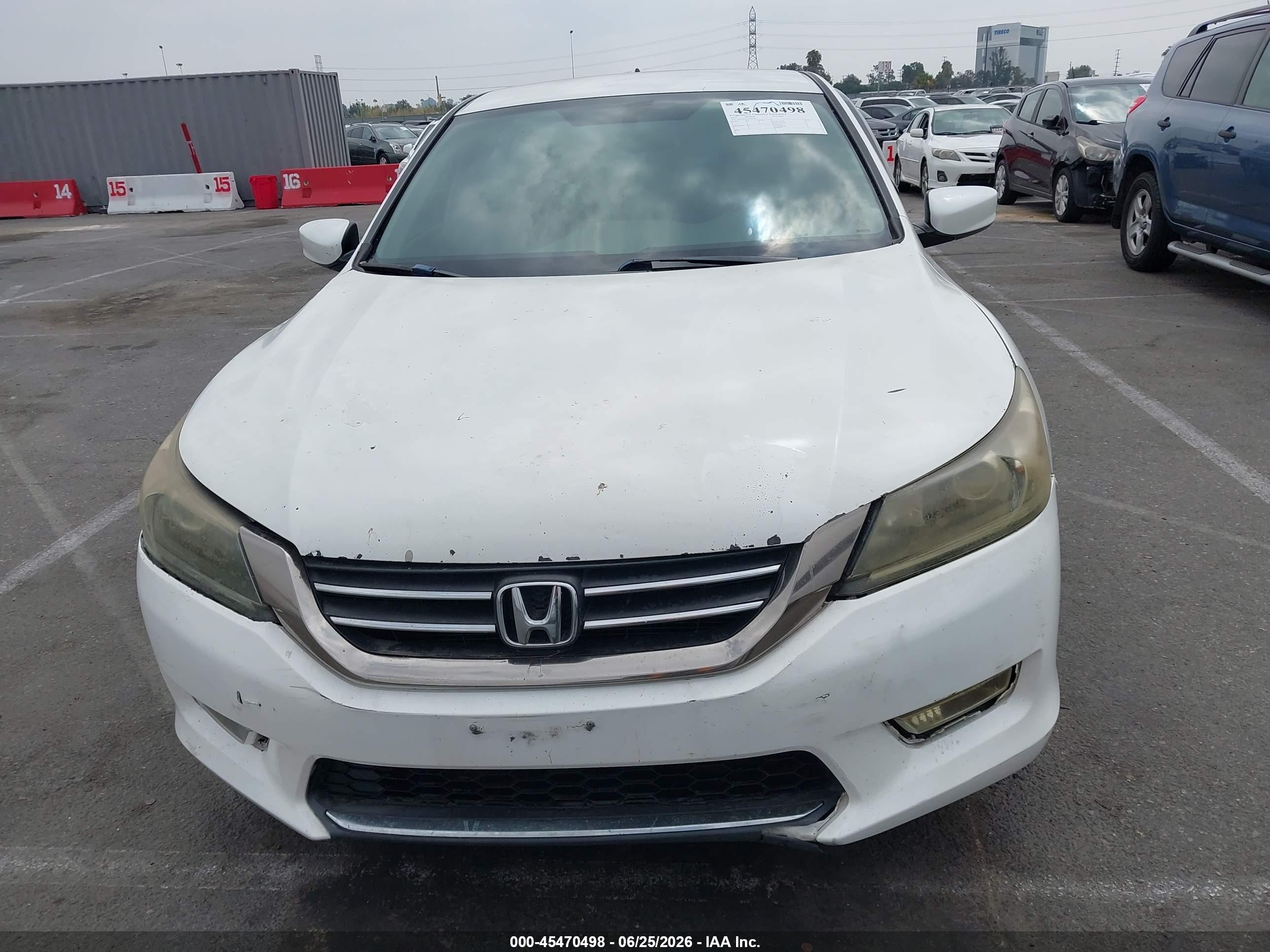 2015 Honda Accord Sport White vin: 1HGCR2F53FA021723
