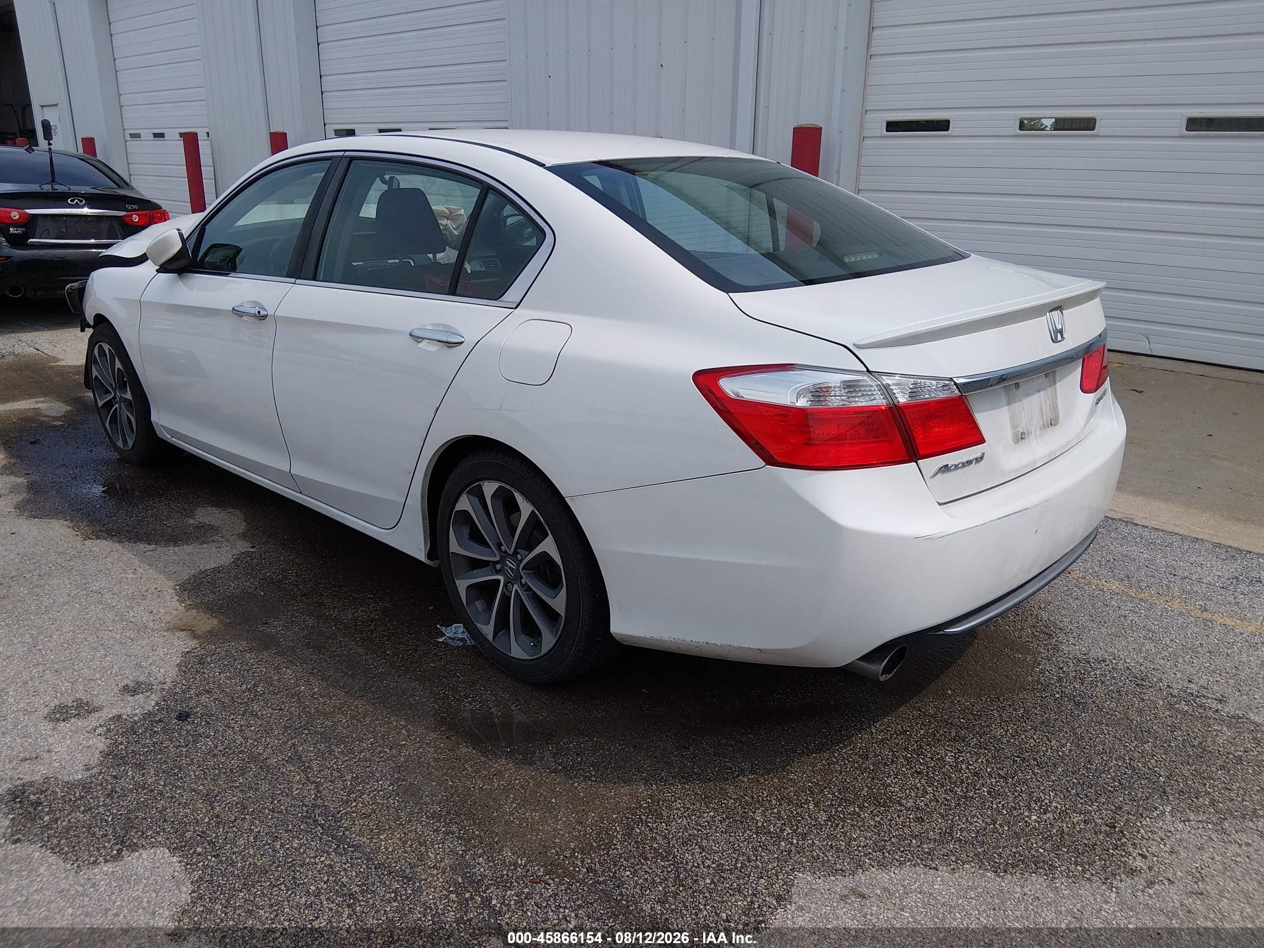 2015 Honda Accord Sport White vin: 1HGCR2F53FA034116