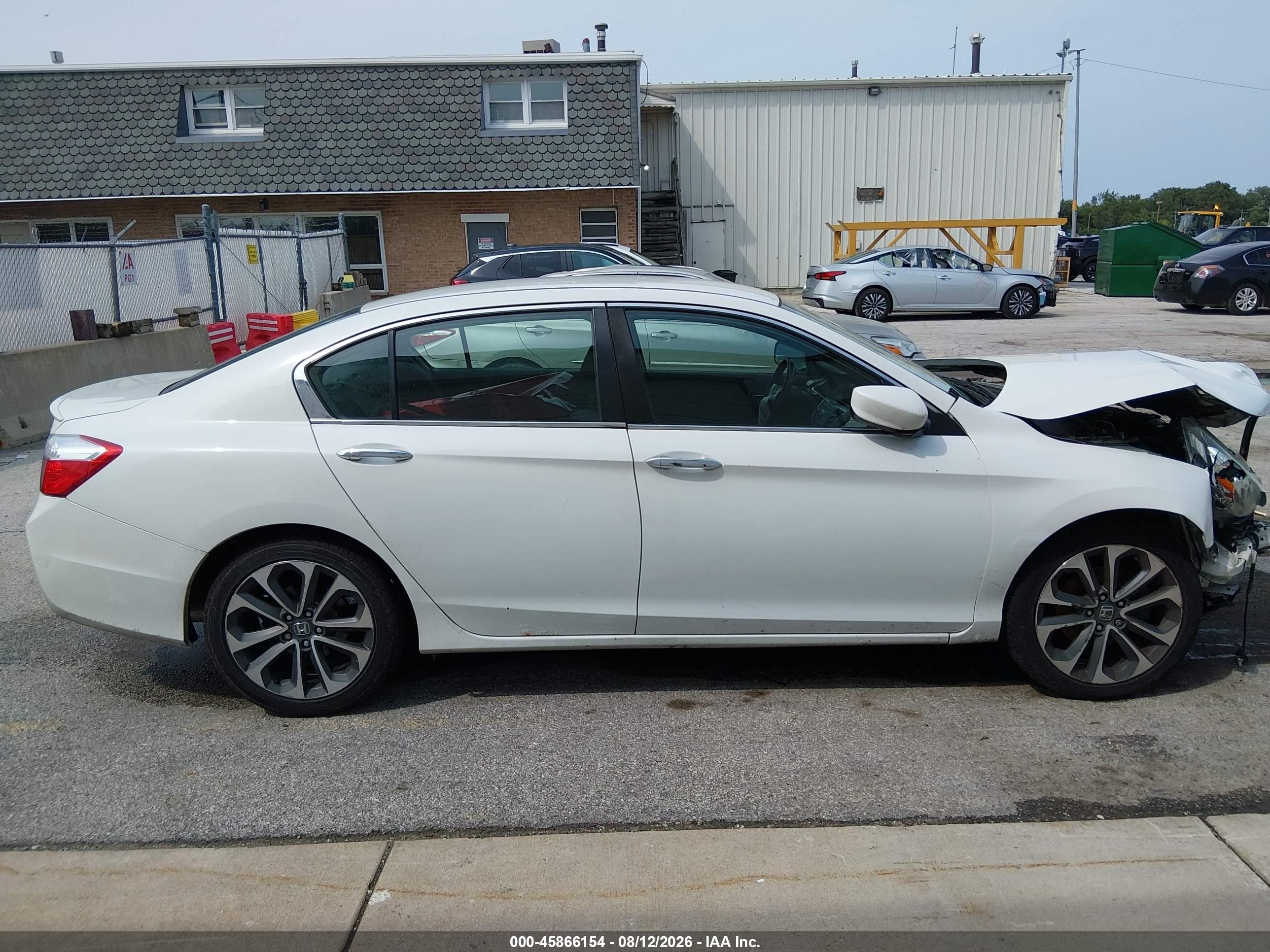 2015 Honda Accord Sport White vin: 1HGCR2F53FA034116