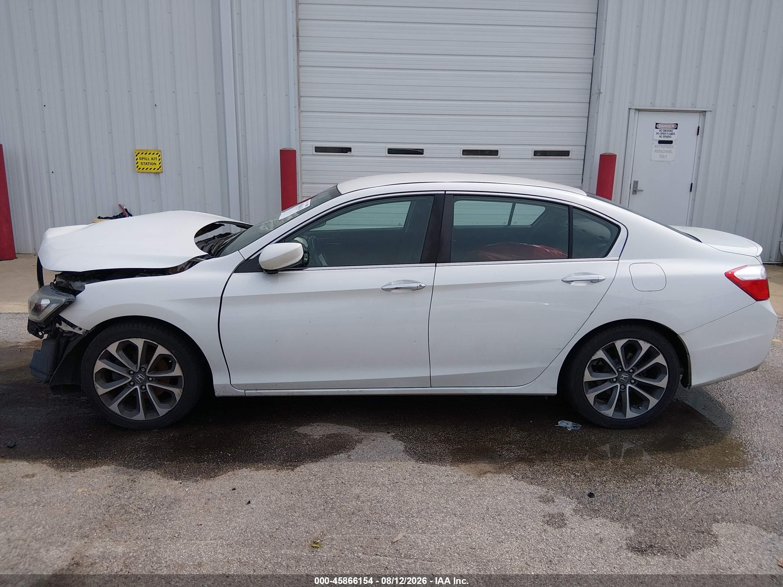 2015 Honda Accord Sport White vin: 1HGCR2F53FA034116
