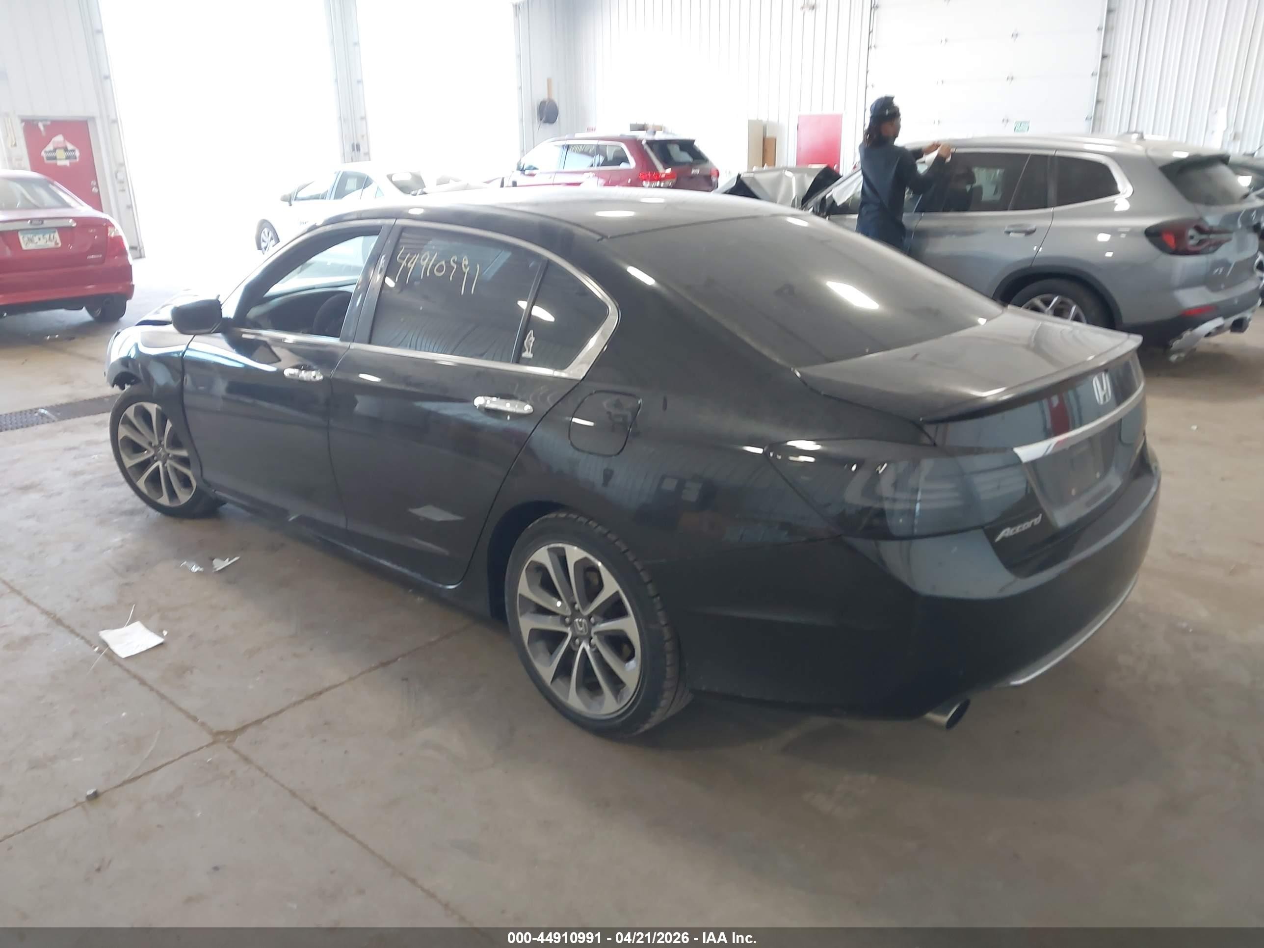 2015 Honda Accord Sport Black vin: 1HGCR2F53FA054236