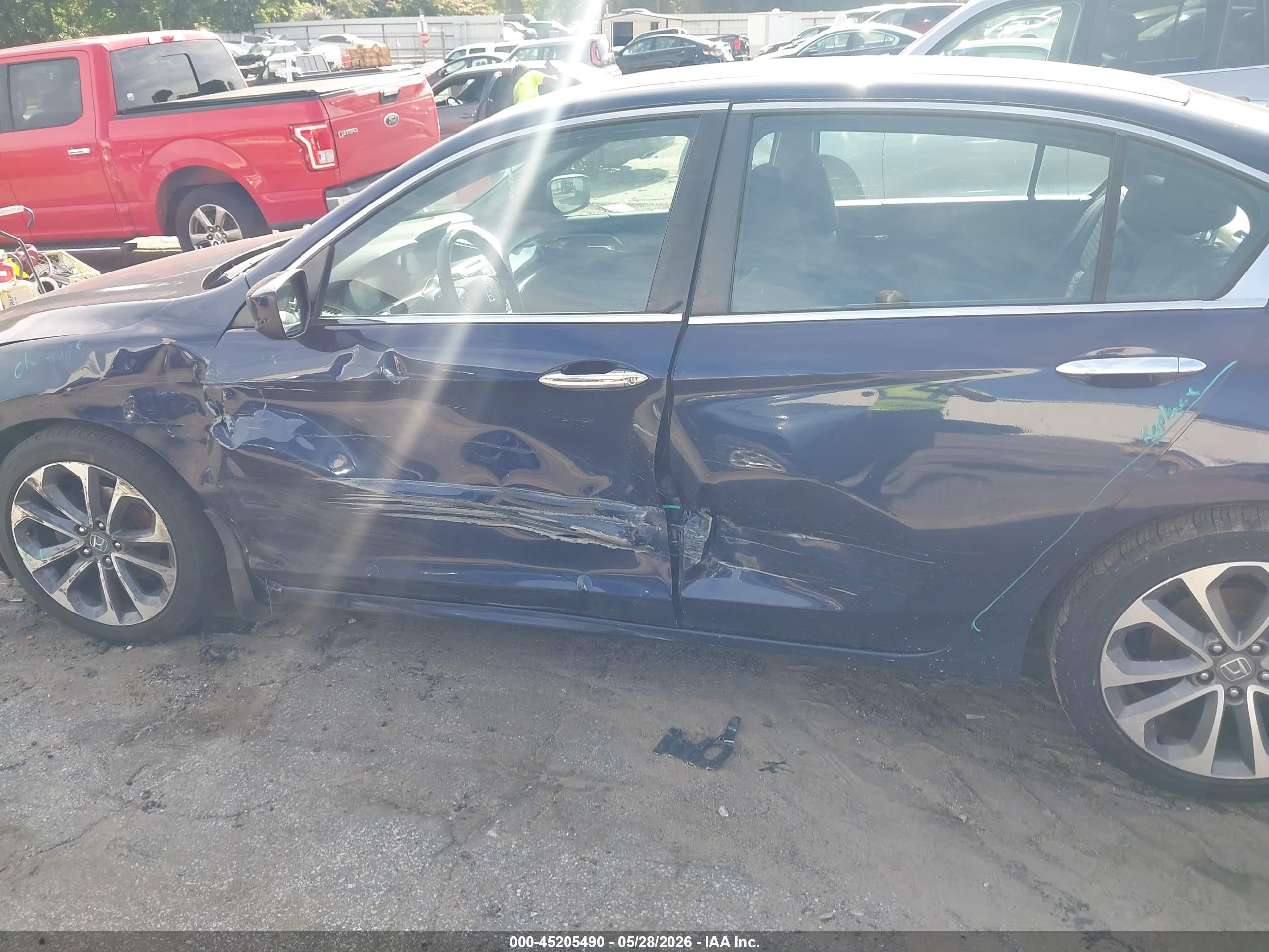 2015 Honda Accord Sport Blue vin: 1HGCR2F53FA066743