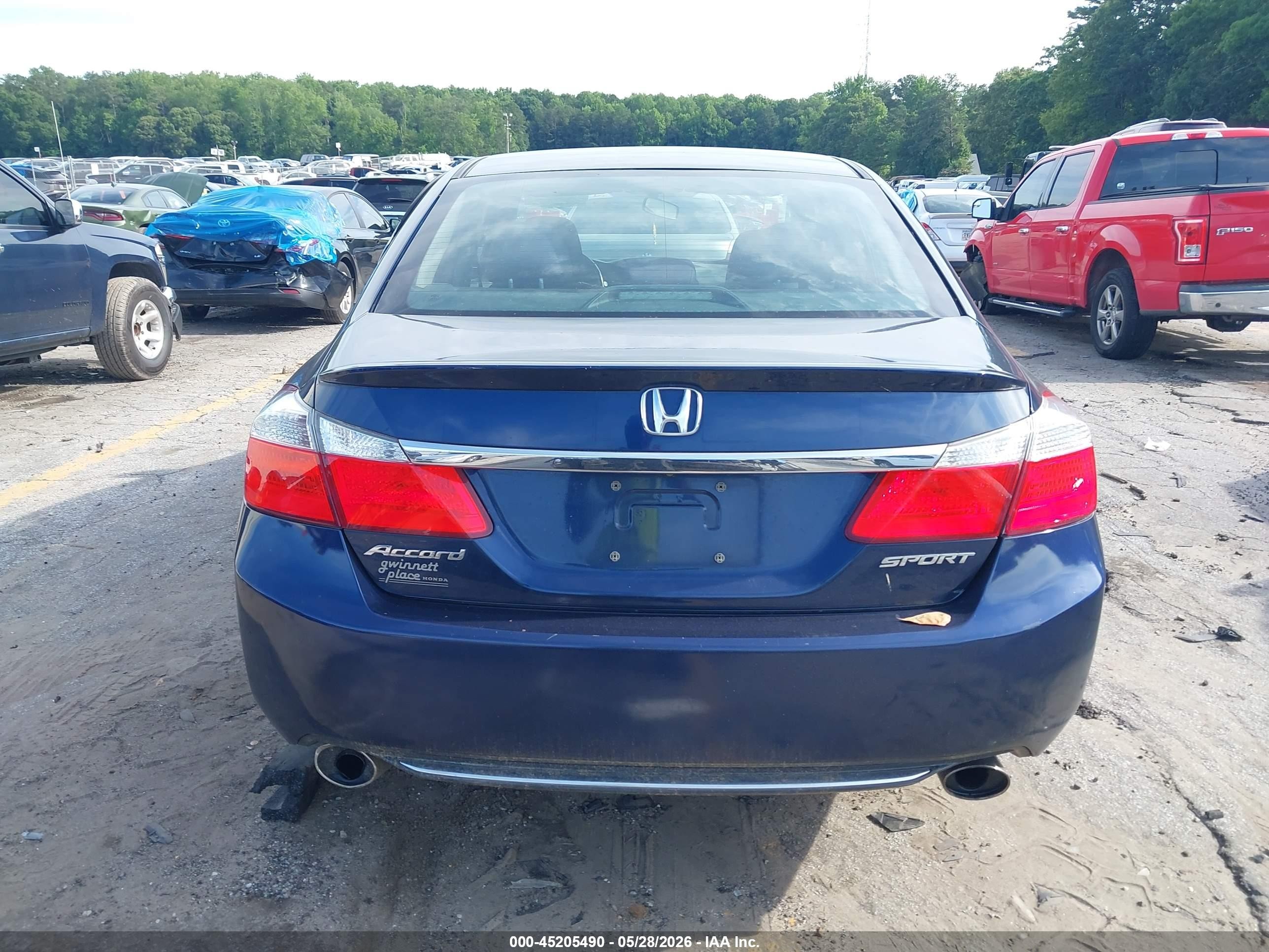 2015 Honda Accord Sport Blue vin: 1HGCR2F53FA066743