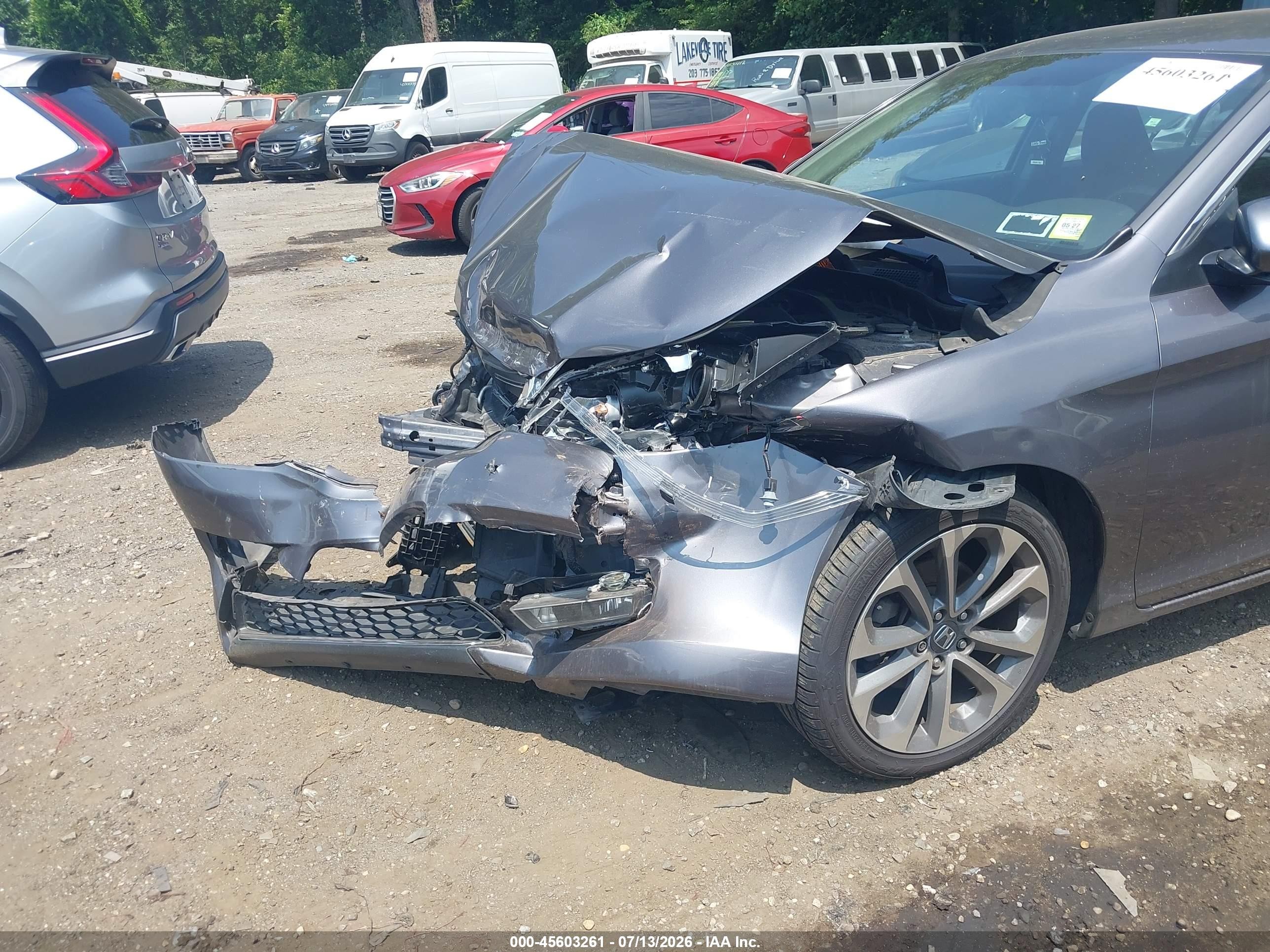 2015 Honda Accord Sport Gray vin: 1HGCR2F53FA072297