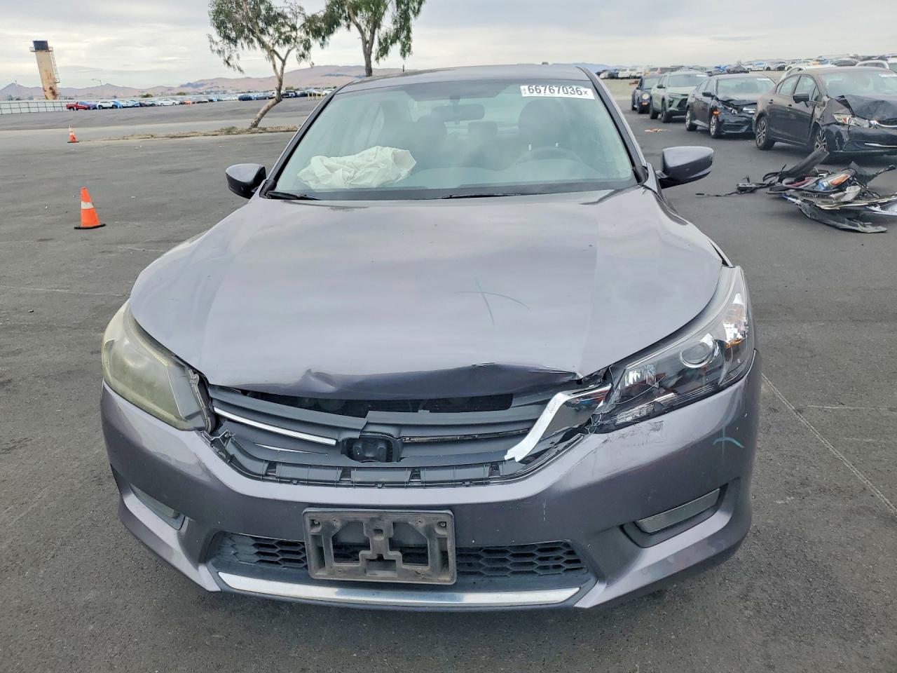 2015 Honda Accord Sport Gray vin: 1HGCR2F53FA079119