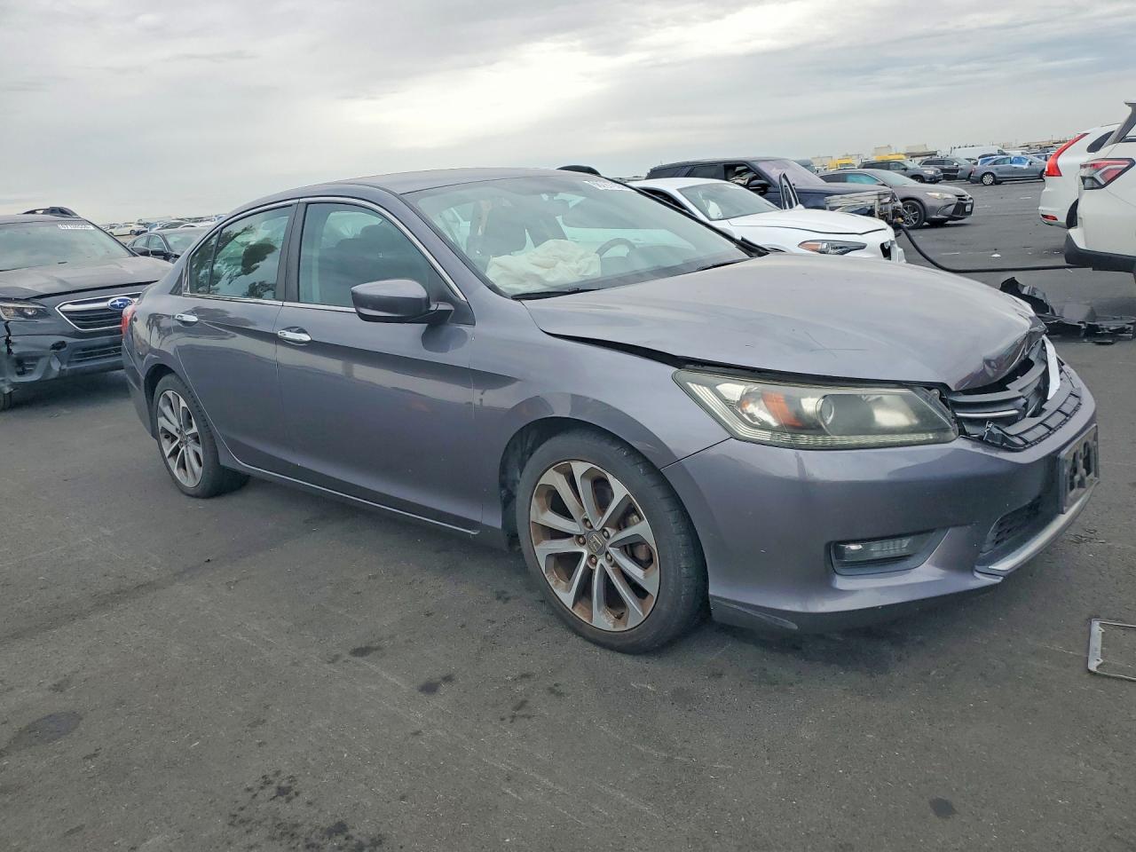 2015 Honda Accord Sport Gray vin: 1HGCR2F53FA079119