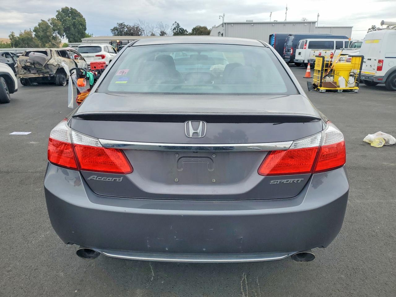 2015 Honda Accord Sport Gray vin: 1HGCR2F53FA079119