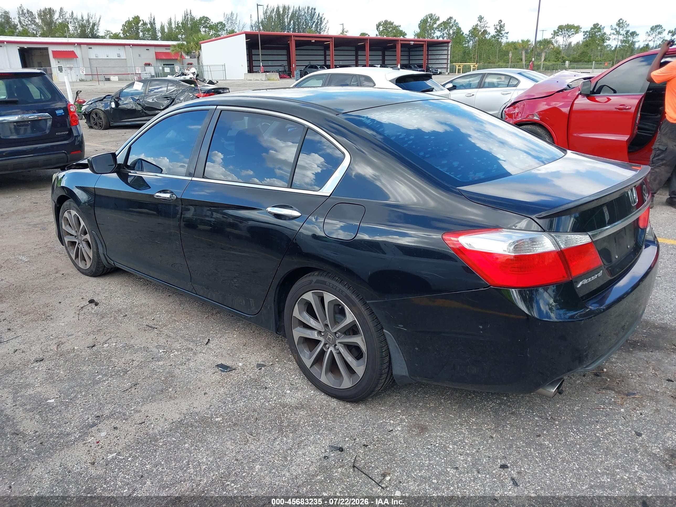 2015 Honda Accord Sport Black vin: 1HGCR2F53FA094221