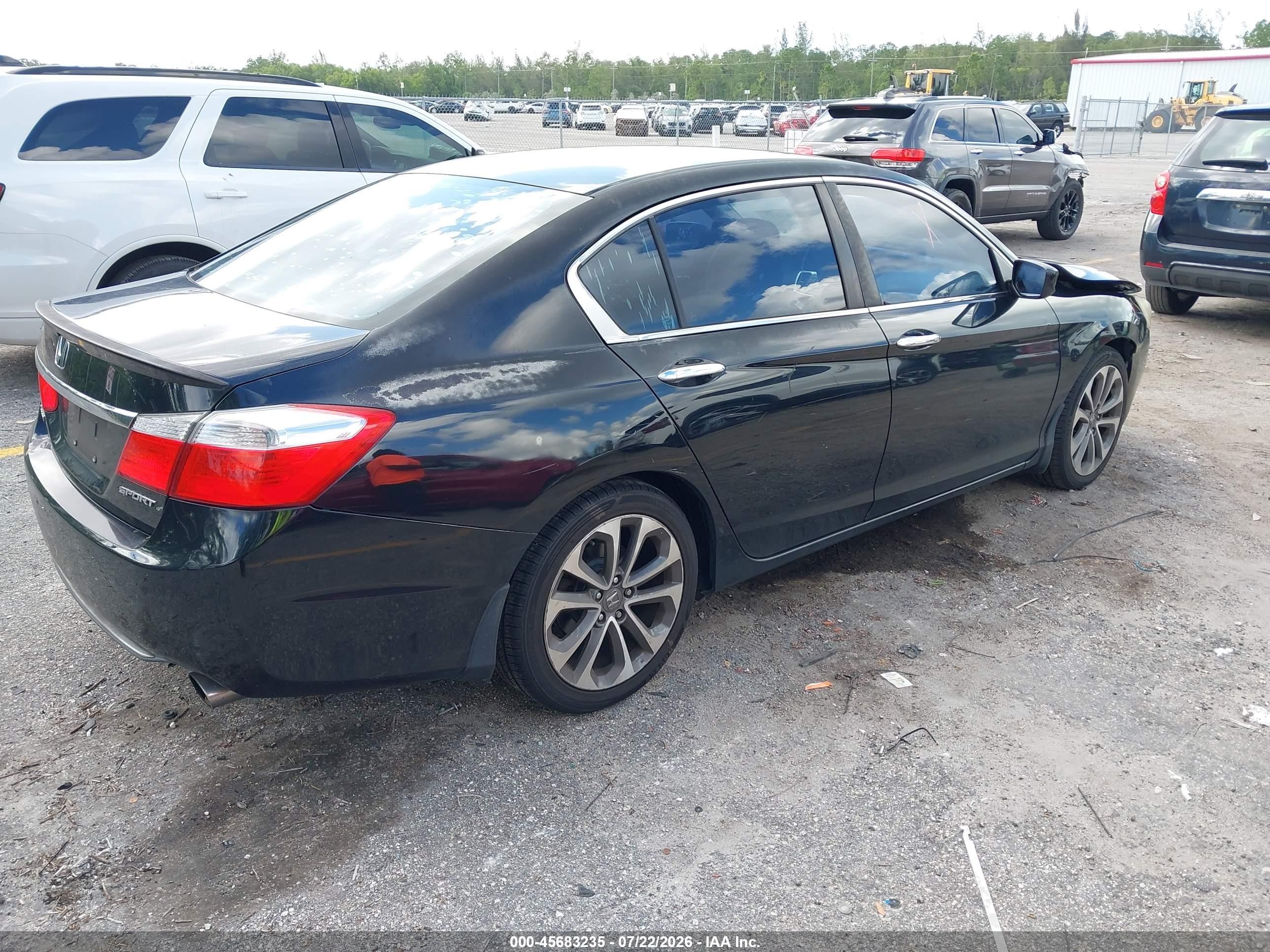 2015 Honda Accord Sport Black vin: 1HGCR2F53FA094221