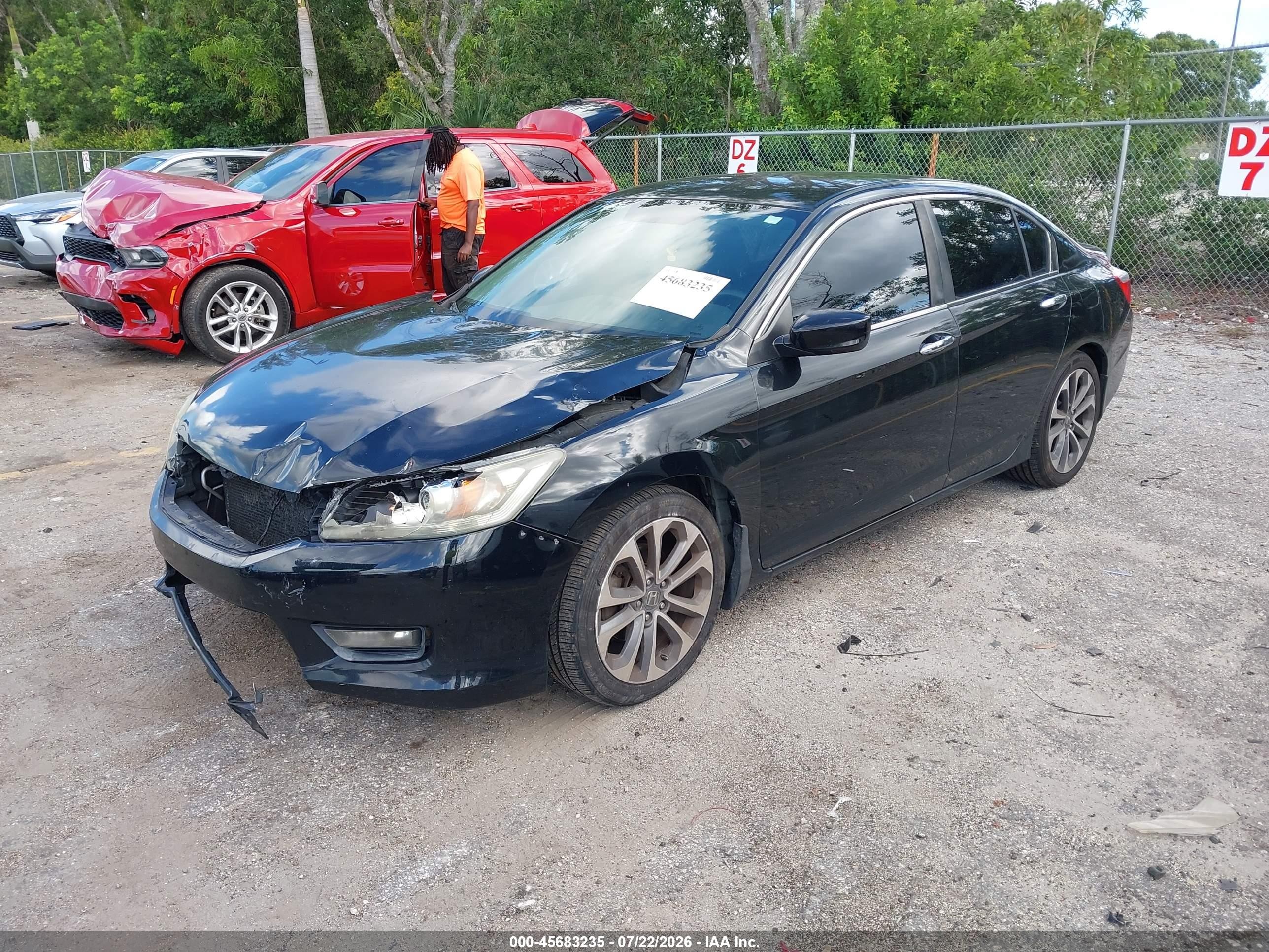 2015 Honda Accord Sport Black vin: 1HGCR2F53FA094221