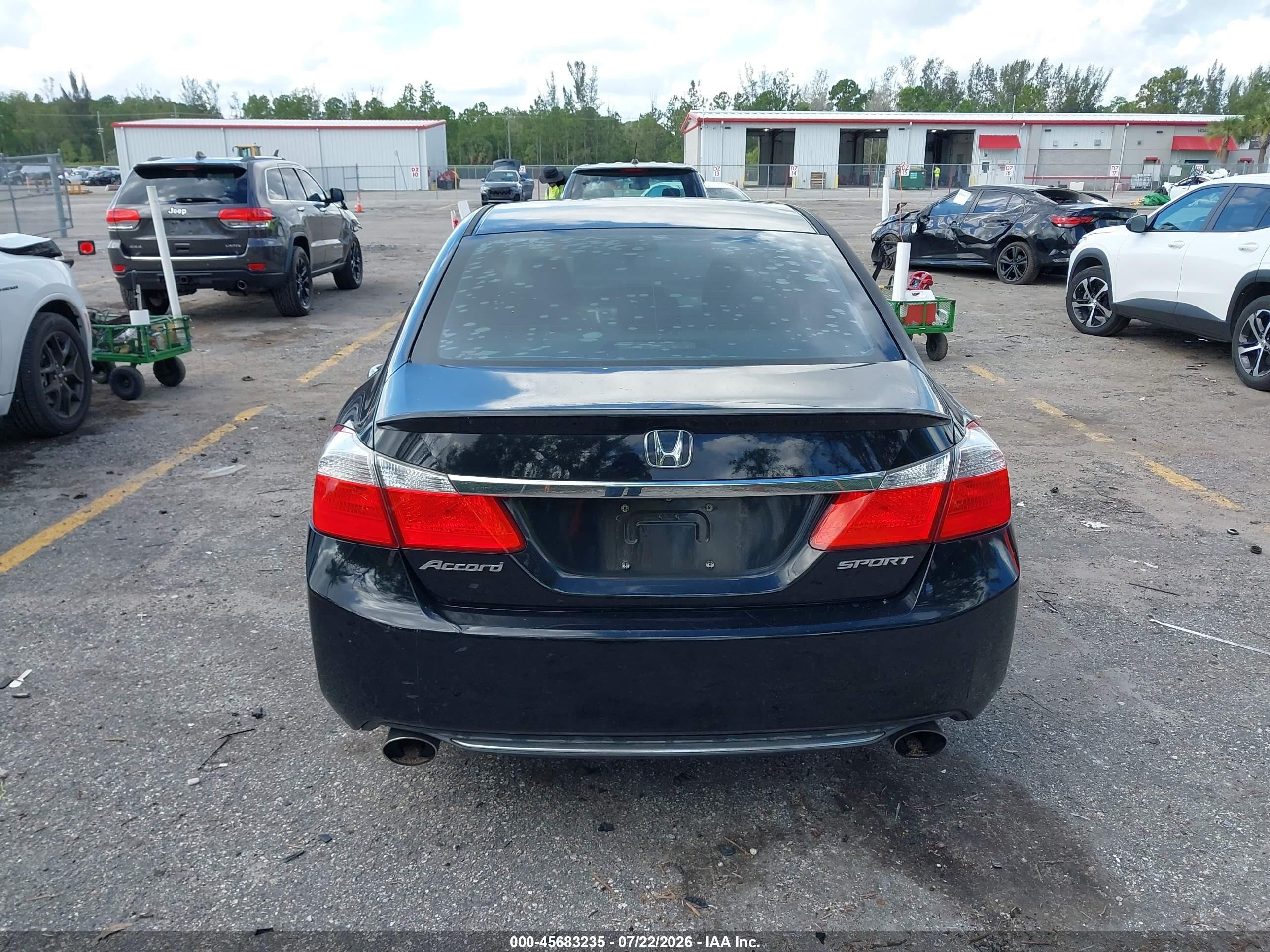 2015 Honda Accord Sport Black vin: 1HGCR2F53FA094221