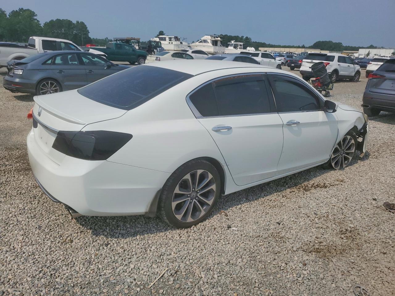 2015 Honda Accord Sport White vin: 1HGCR2F53FA102284