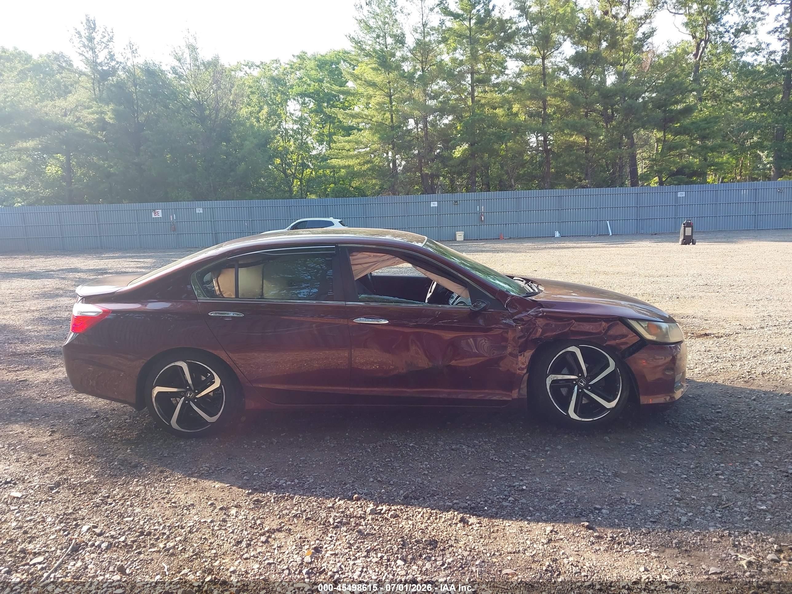 2015 Honda Accord Sport Maroon vin: 1HGCR2F53FA109915