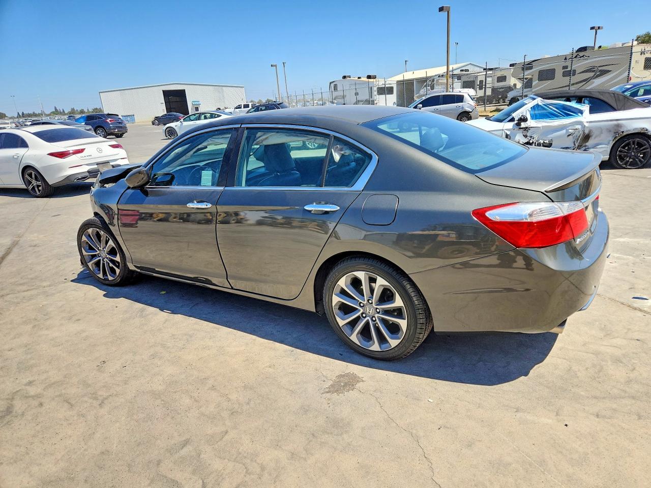 2015 Honda Accord Sport Gray vin: 1HGCR2F53FA110420