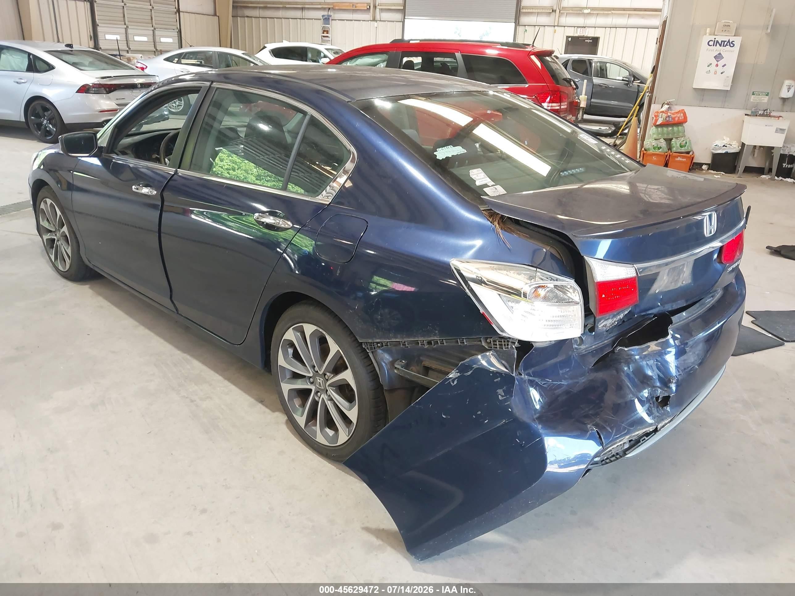 2015 Honda Accord Sport Blue vin: 1HGCR2F53FA134295