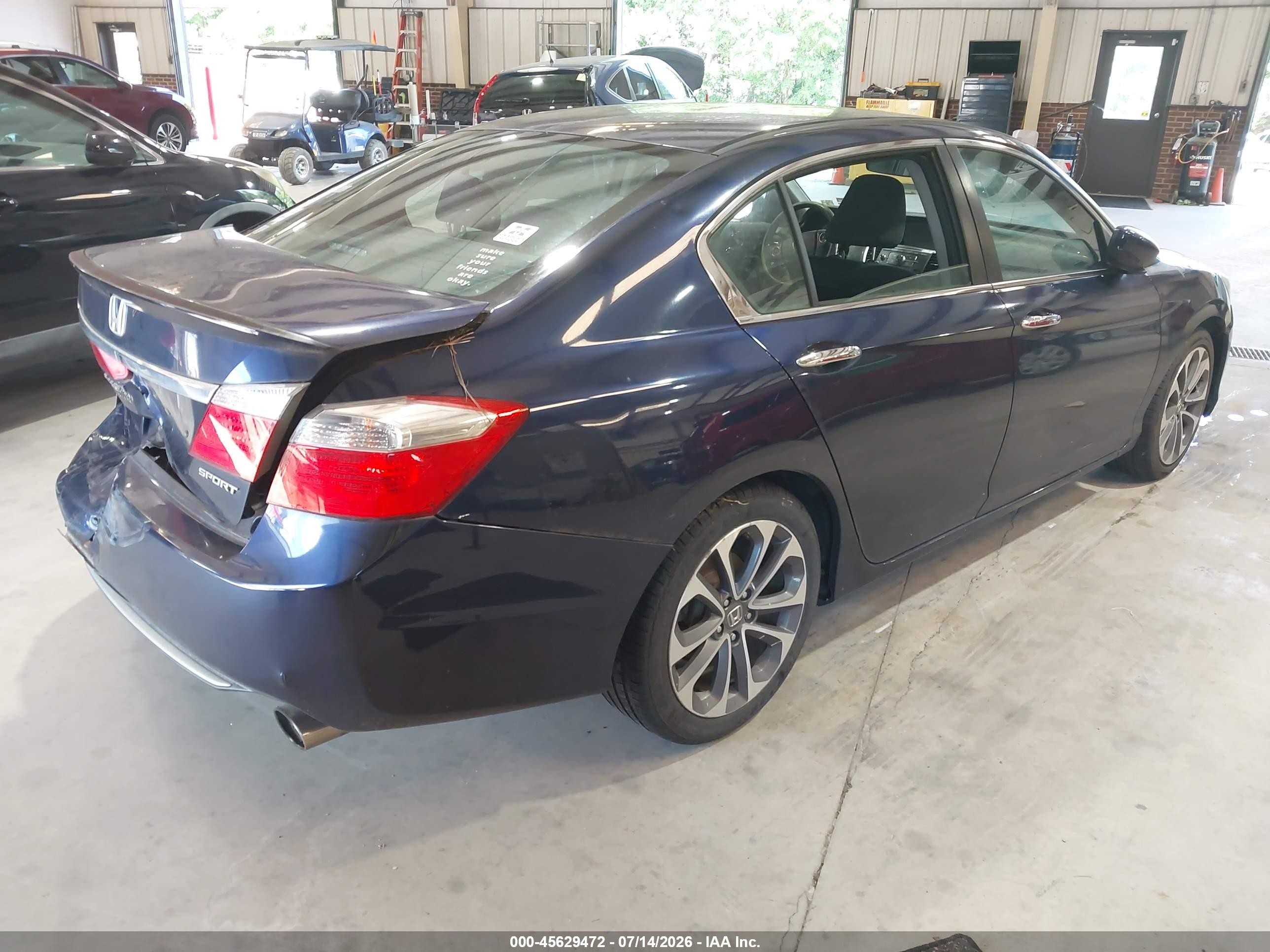 2015 Honda Accord Sport Blue vin: 1HGCR2F53FA134295