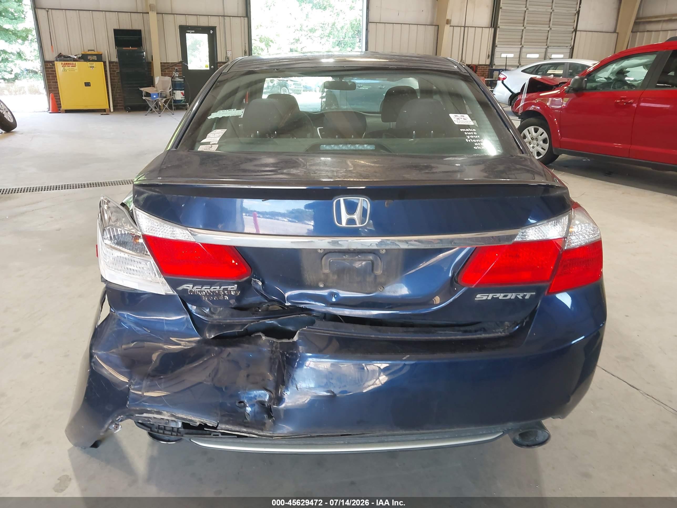 2015 Honda Accord Sport Blue vin: 1HGCR2F53FA134295