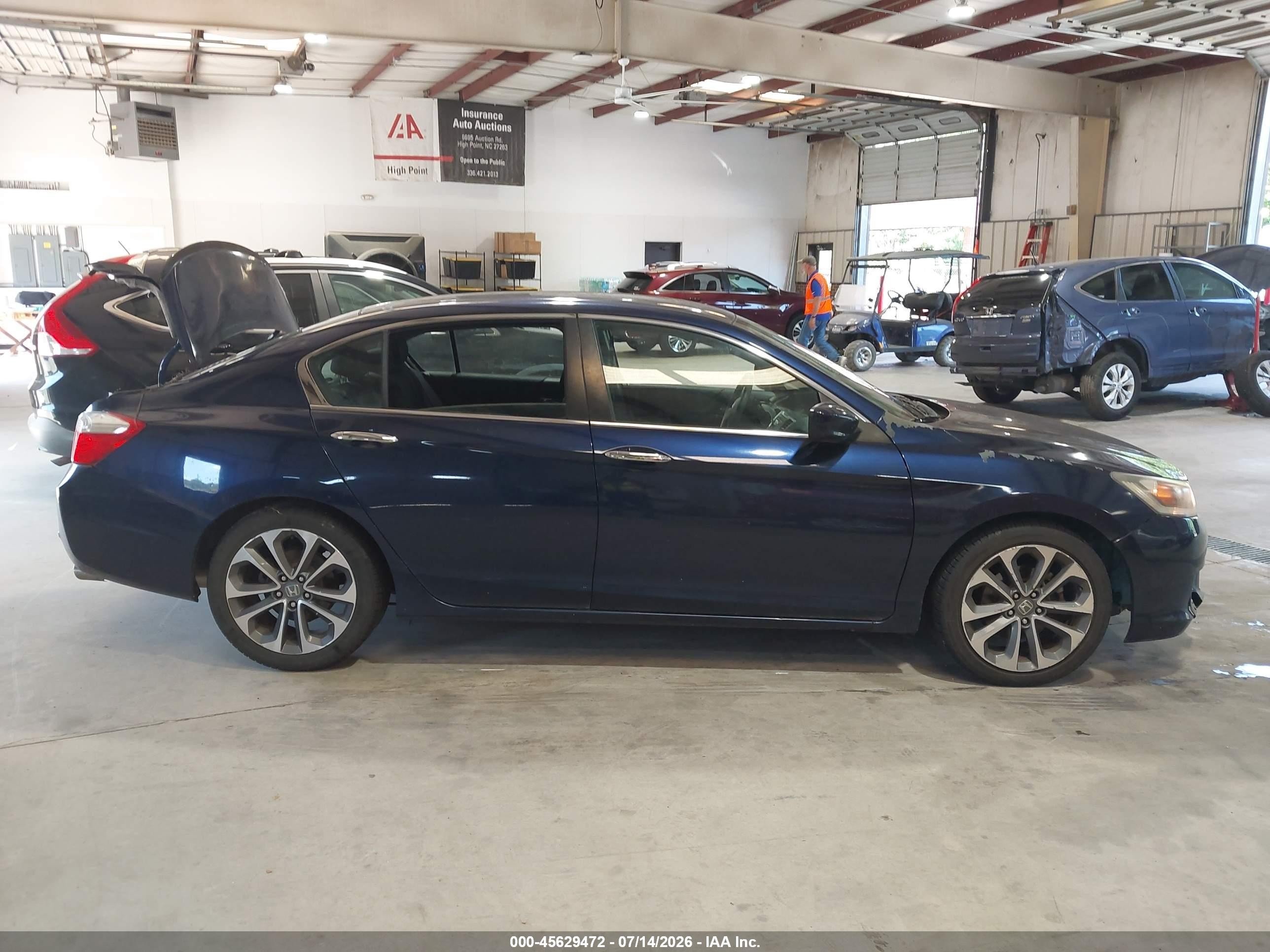 2015 Honda Accord Sport Blue vin: 1HGCR2F53FA134295